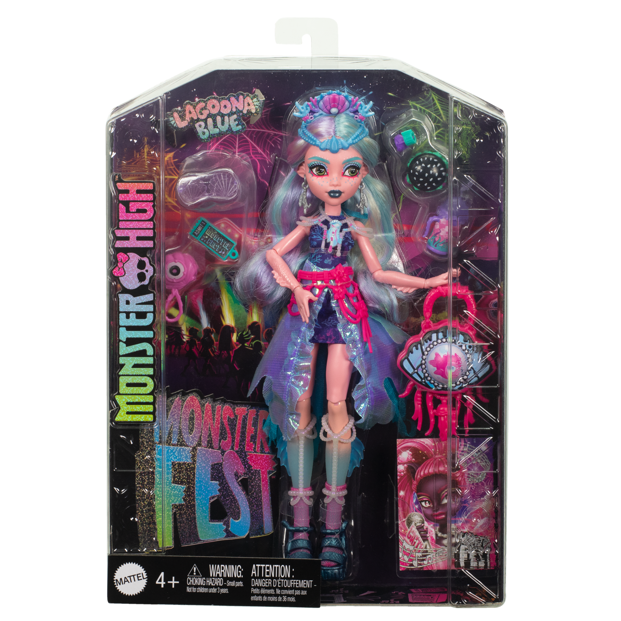 Monster High Monster Fest Lagoona Blue Fashion Doll With Festival Outfit. Band Poster And Accessories - Image 5