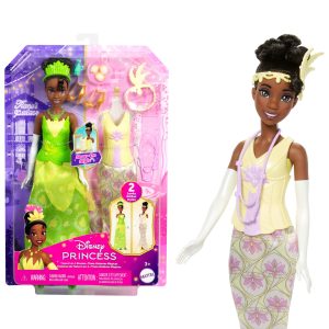 Princesses Disney Poupée Mode Histoires de Tiana 2-en-1