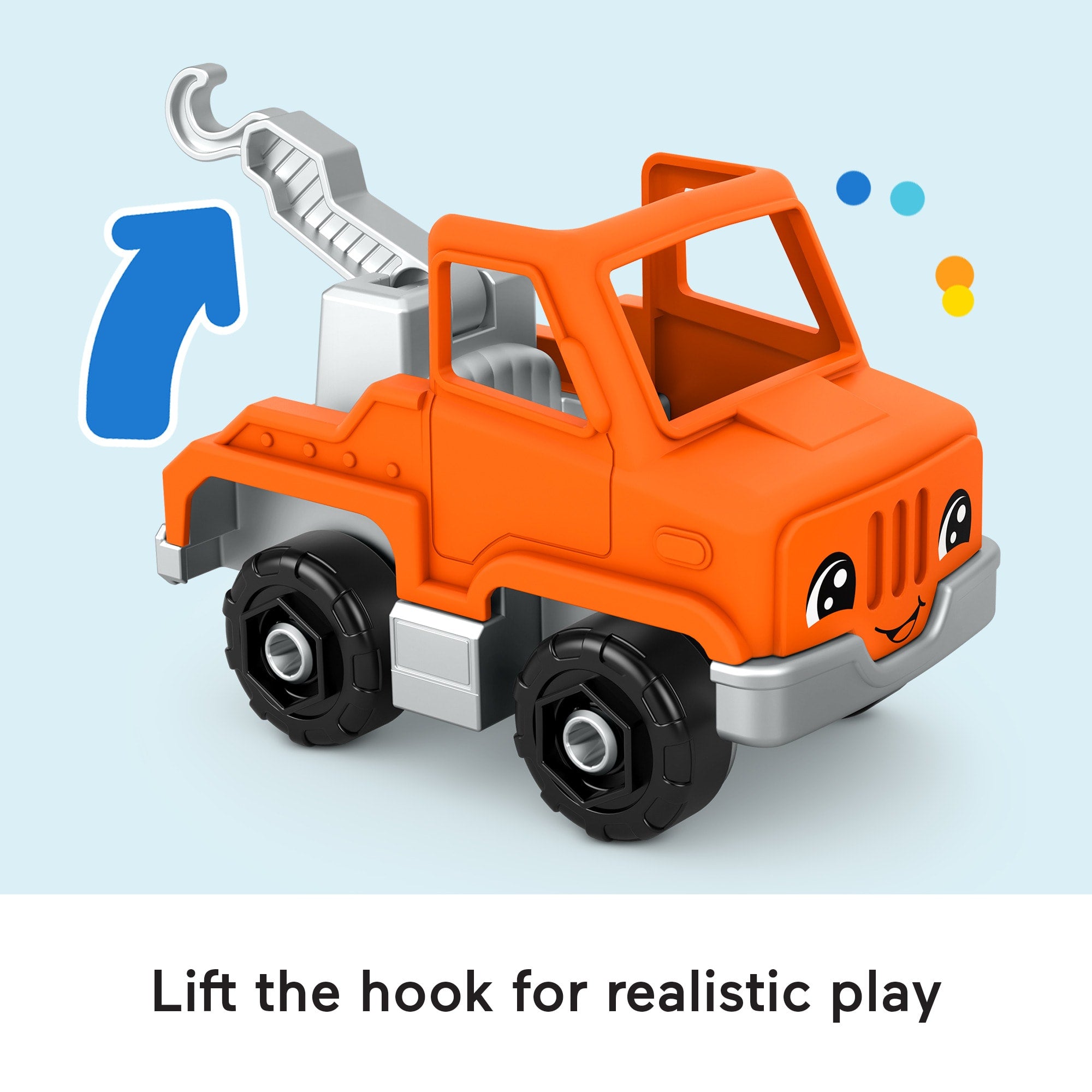 Fisher-Price Little People Help And Go Tow Truck & Figure Set For Toddlers. 2 Pieces - Image 13