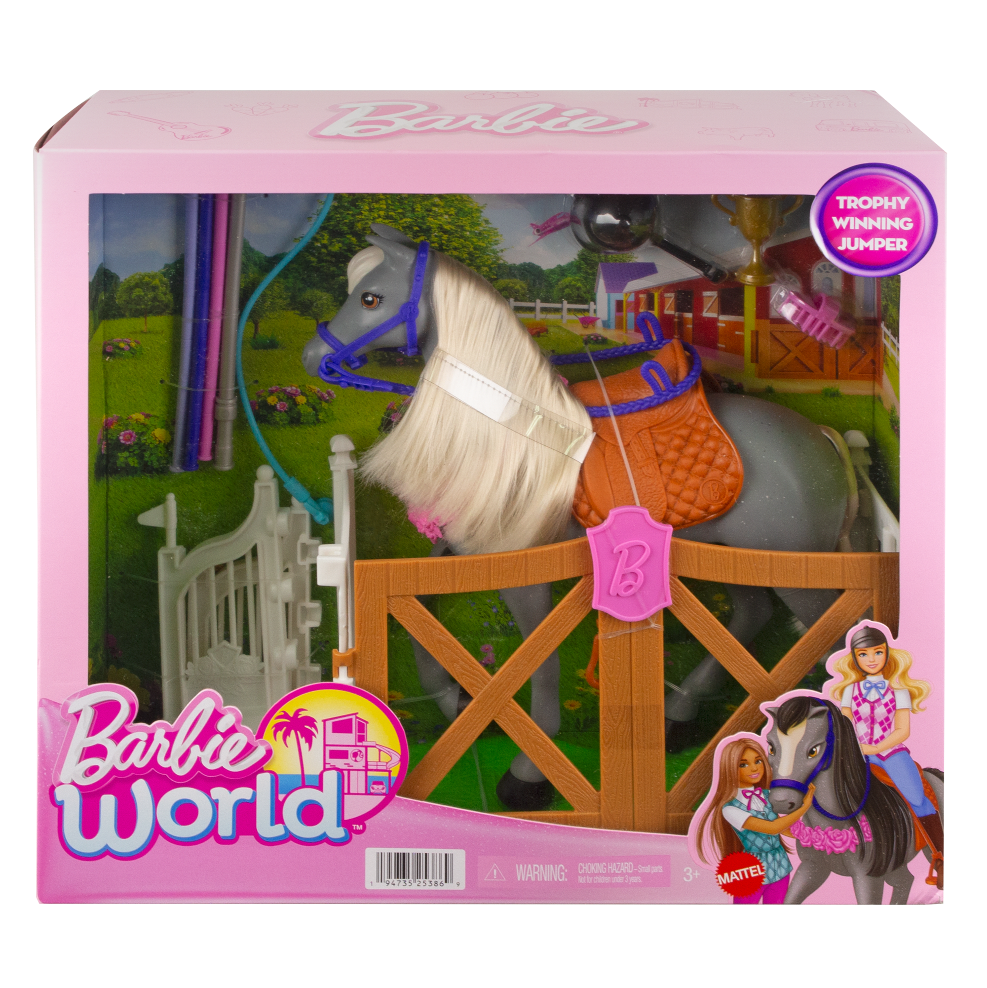Barbie® Barbie World™ Coffret de Jeu Avec Accessoires Champion de Saut D'Obstacles - Image 5