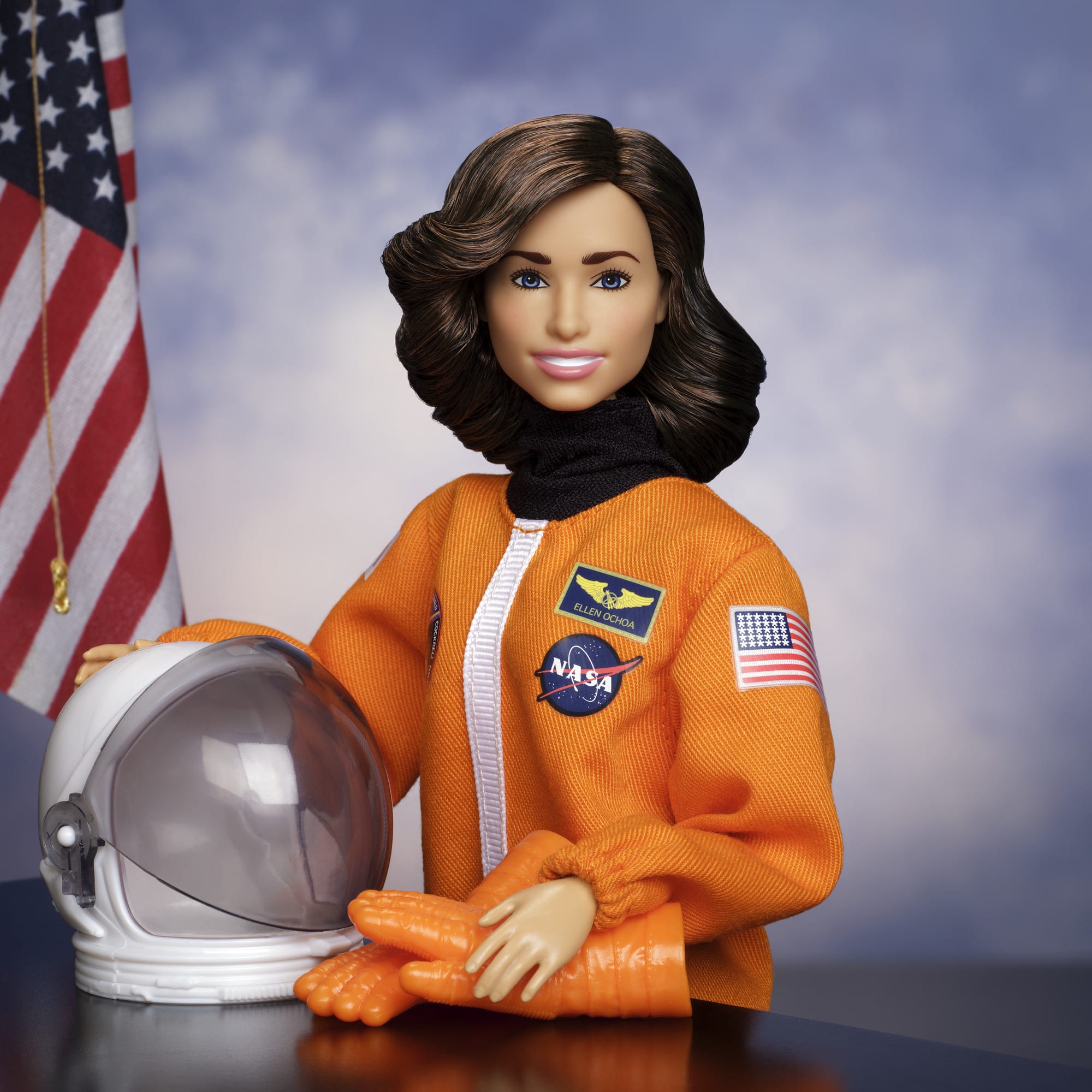 Barbie Signature inspiring Women Ellen Ochoa Fashion Doll Collectible. Astronaut Suit & Accessories - Image 2