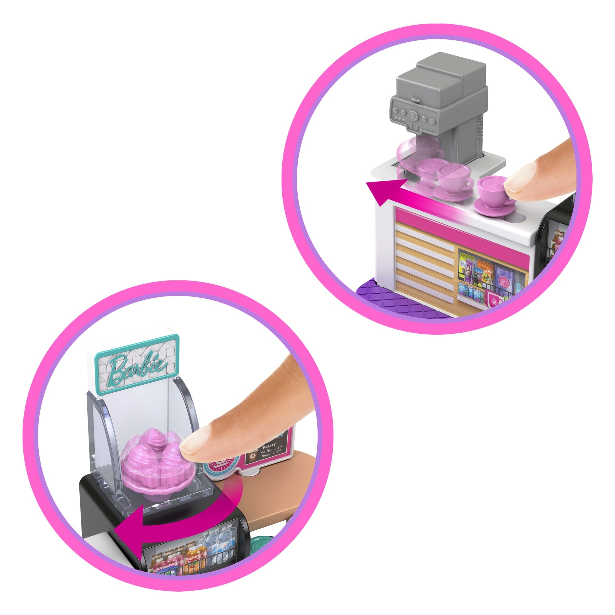Barbie Mini BarbieLand Set de Juego Cafetería con Mini Muñeca - Image 3