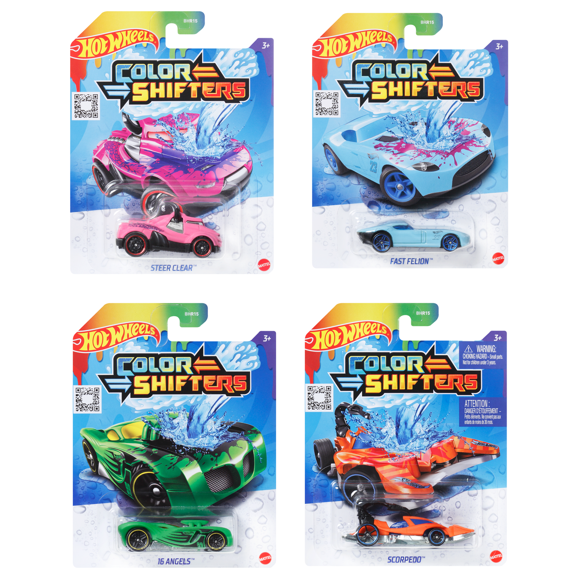 Hot Wheels Car. 1 Color-Changing Toy Vehicle in 1:64 Scale