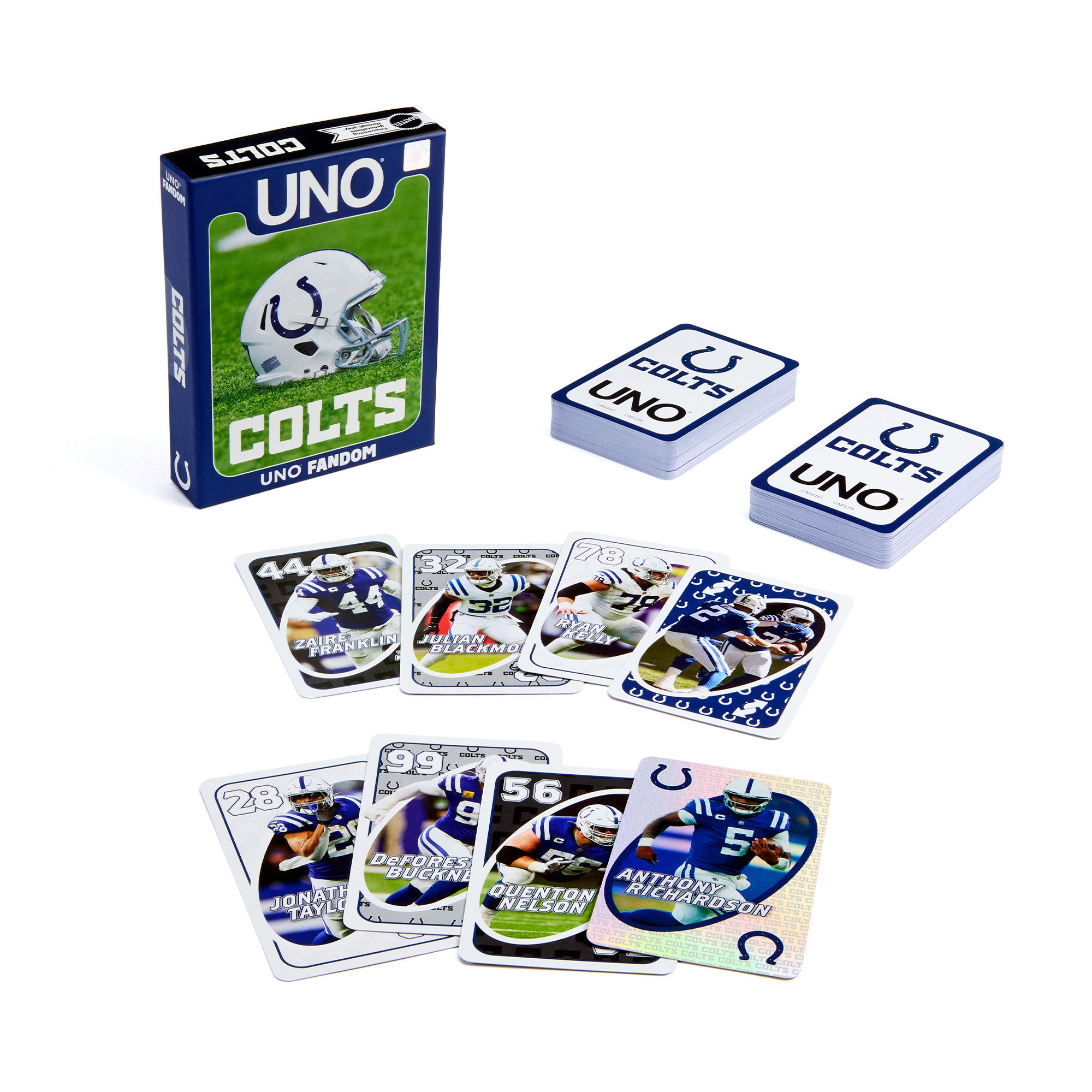 UNO Fandom NFL Indianapolis Colts Game Deck