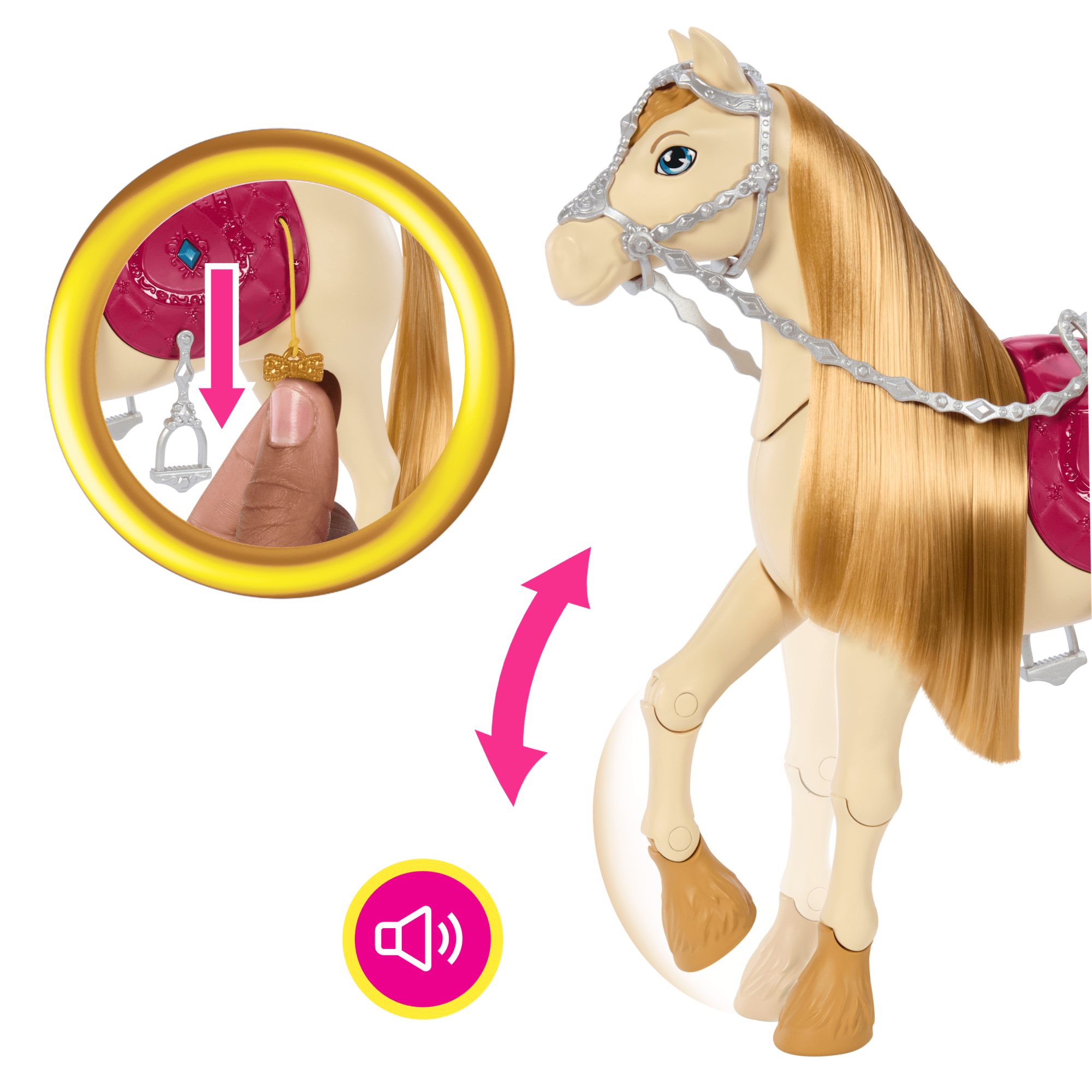 Barbie Detetive A Grande Corrida de Cavalos Conjunto de Brinquedo Cavalo com o Acessório - Image 4