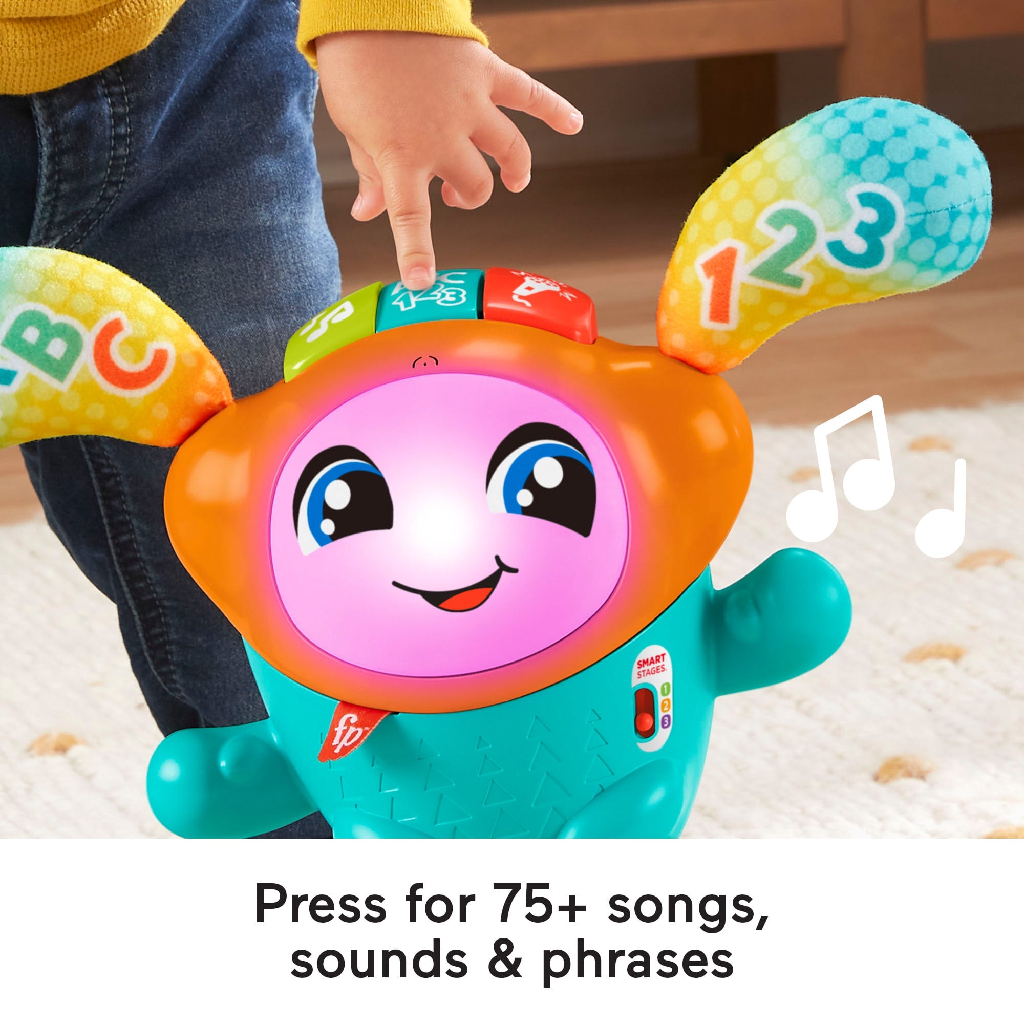 Fisher-Price DJ Bouncin' Beats Electronic Baby & Toddler Learning Toy. Multilanguage Version - Image 3