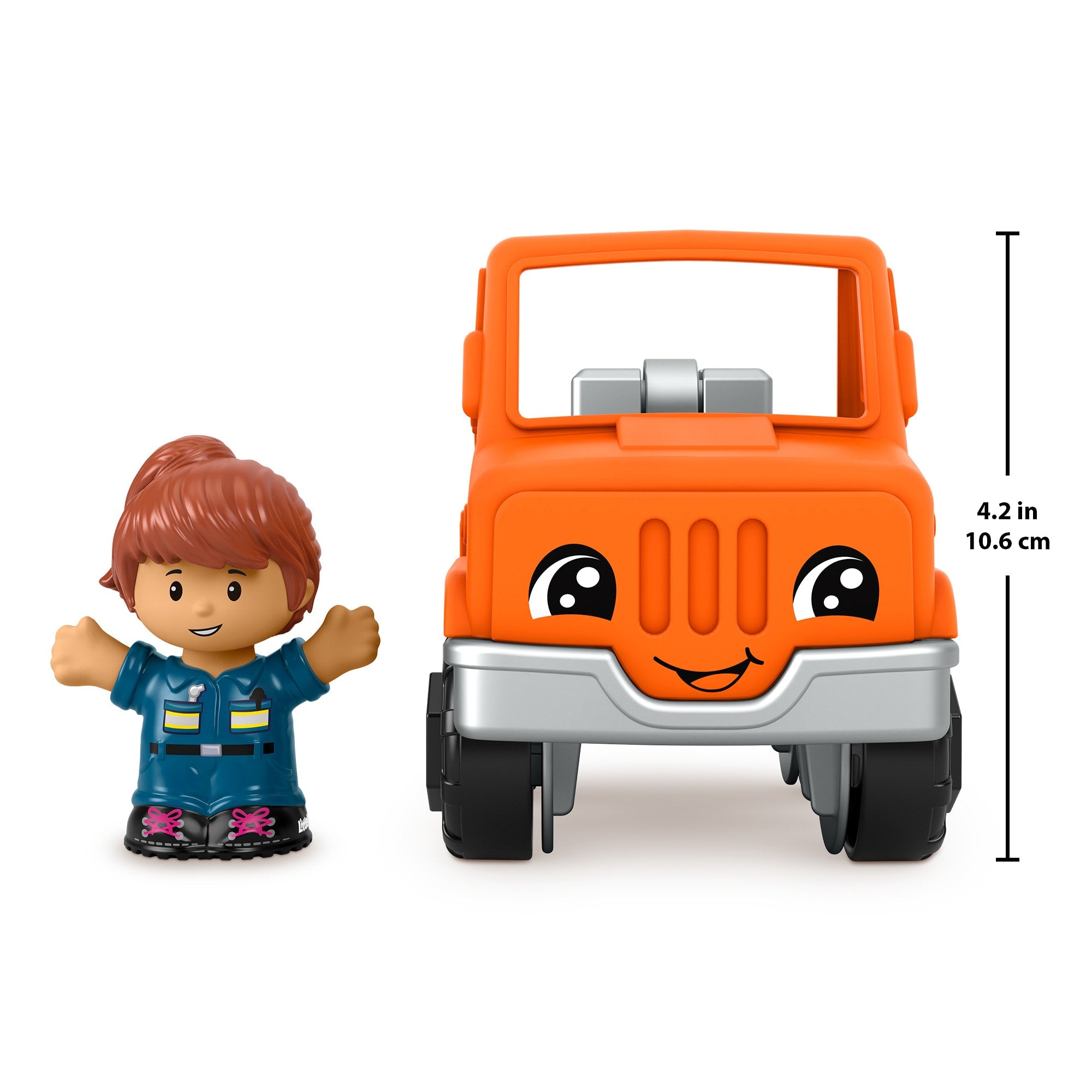 Fisher-Price Little People Help And Go Tow Truck & Figure Set For Toddlers. 2 Pieces - Image 20