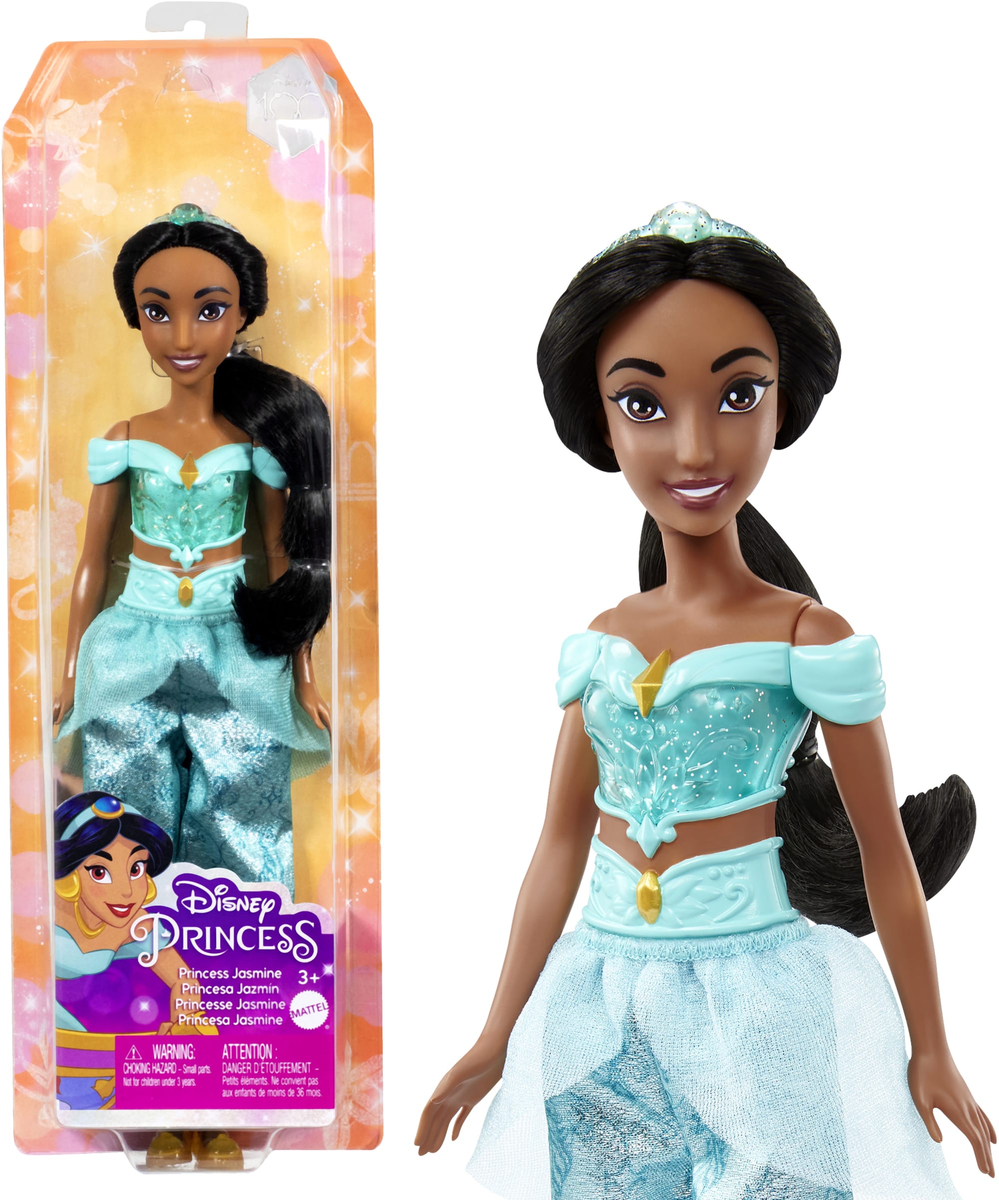 Disney Princess Toys. Jasmine Fashion Doll And Accessories