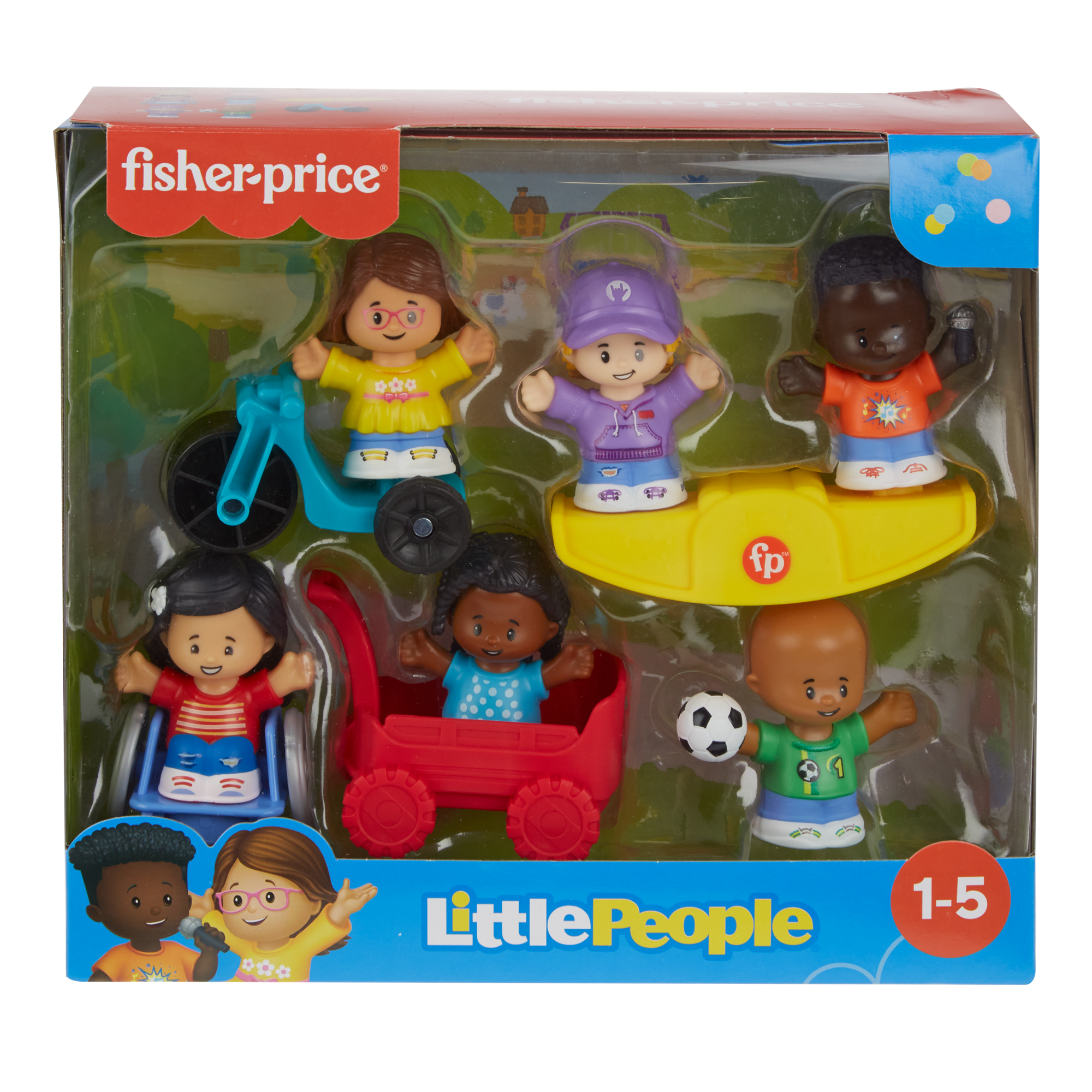 Fisher-Price Little People Play For All Figure And Accessory Pack For Toddlers. 9 Pieces - Image 6