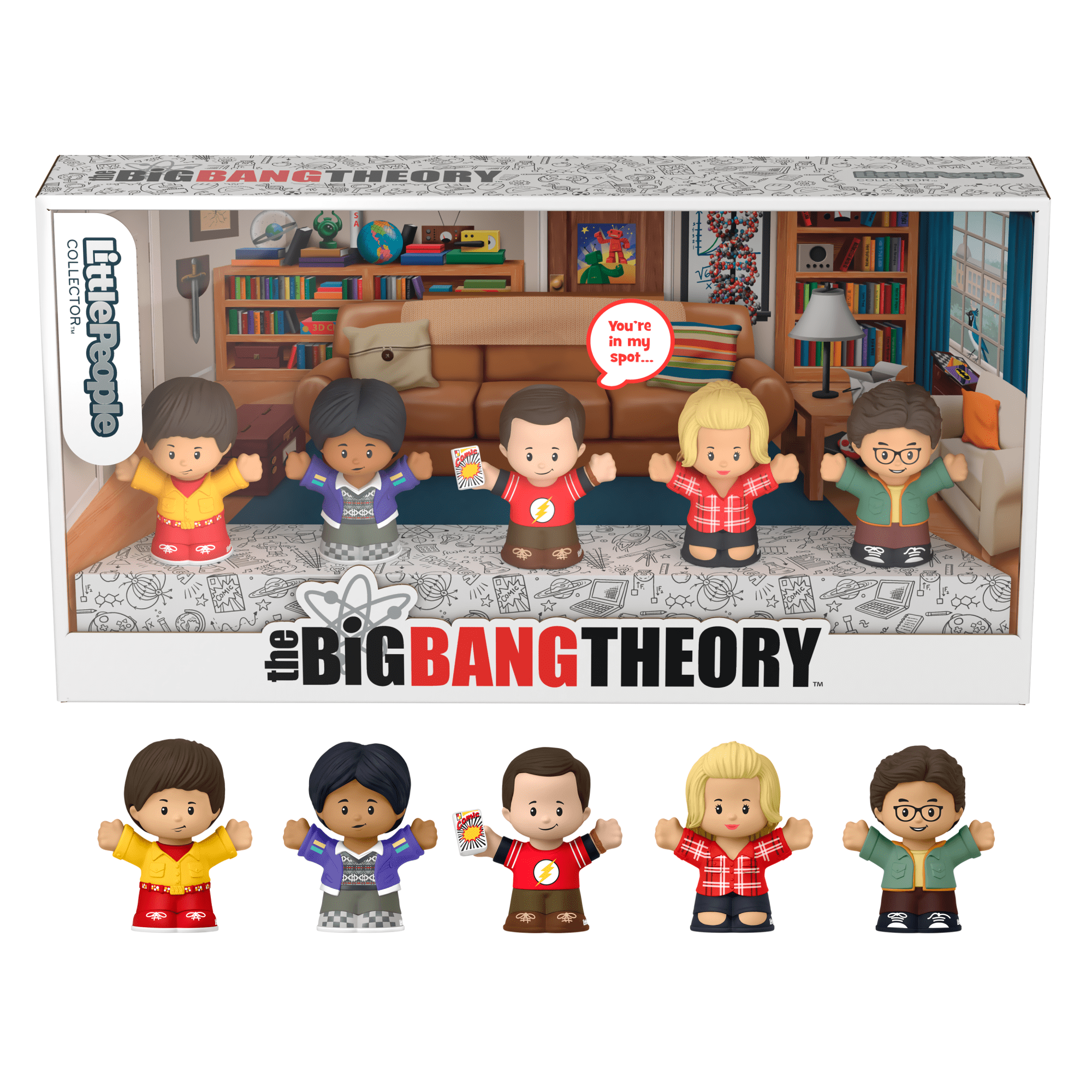 Little People Collector The Big Bang Theory TV Show Special Edition Set. 5 Figures