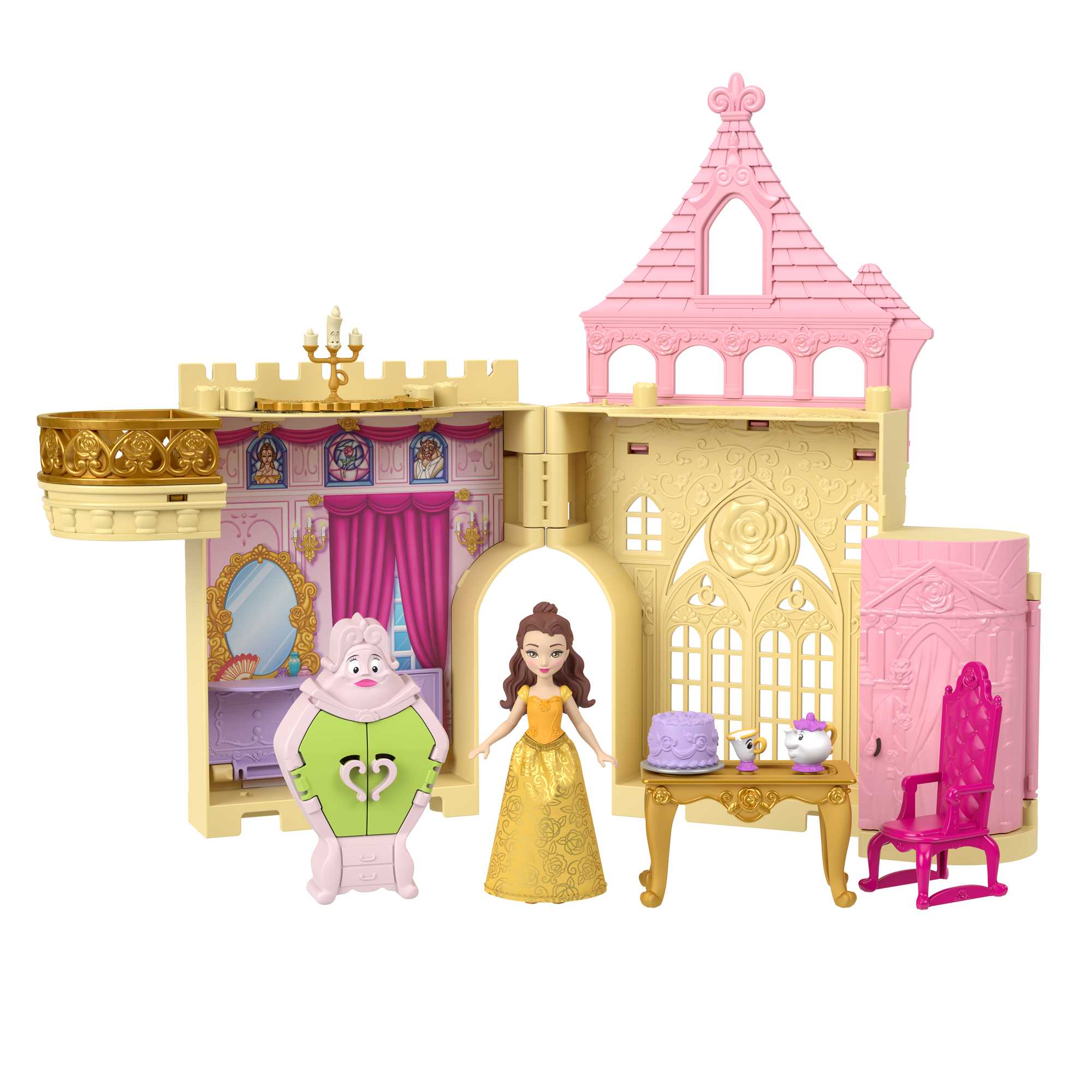 Disney Princesa Conjunto de Brinquedo Castelo Bela Empilhável