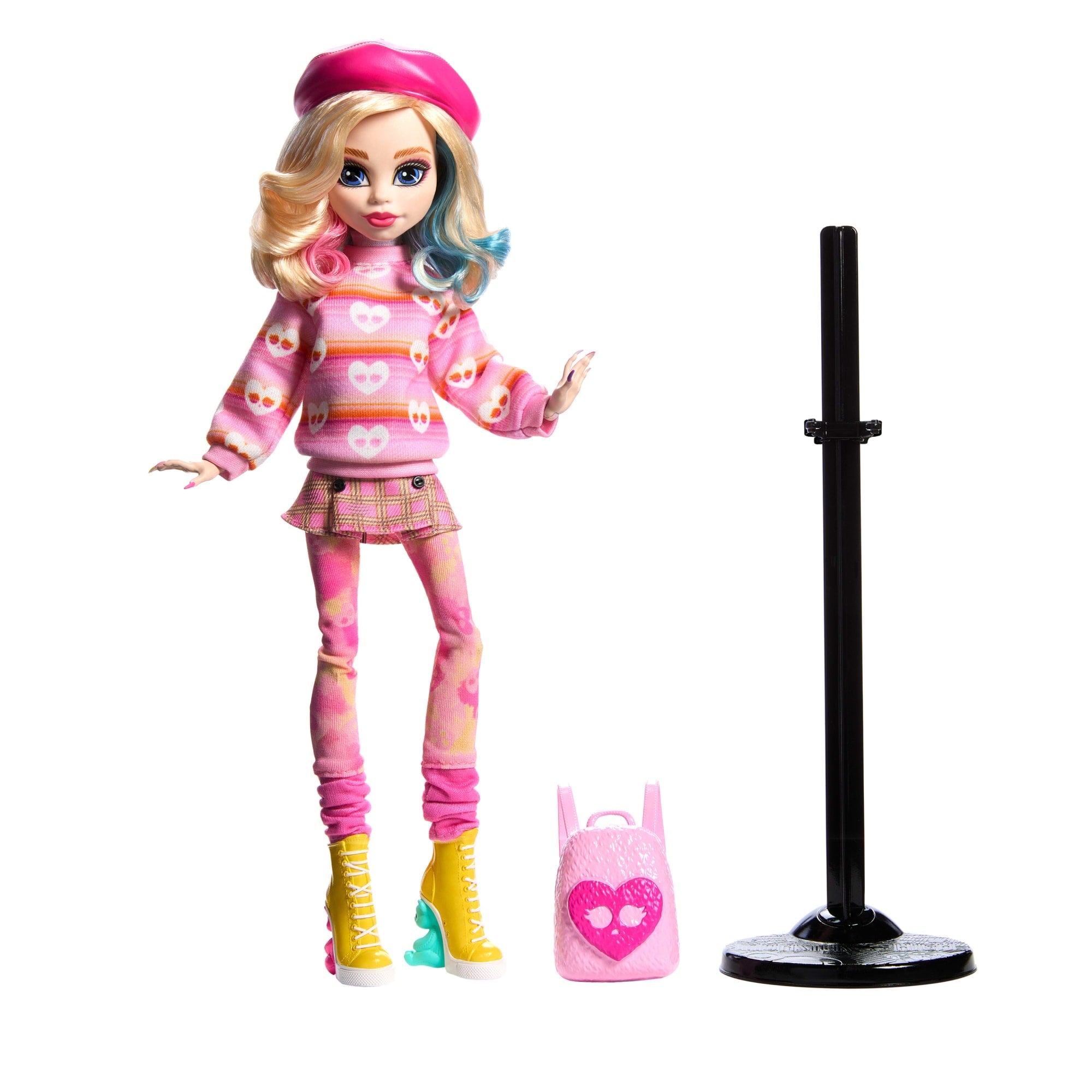 Monster High Wednesday Collectible Doll. Enid Sinclair in Pink Fashion With Accessories - Image 6