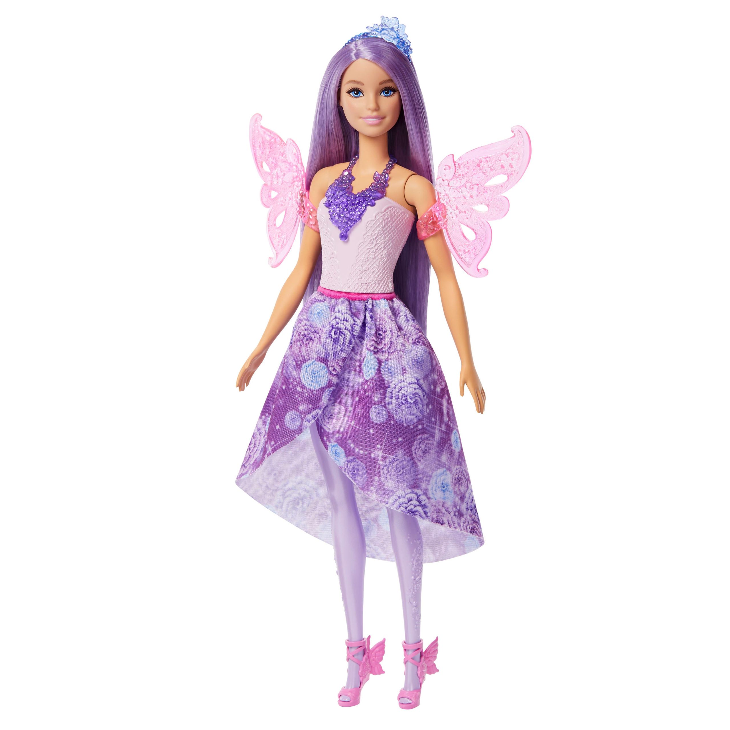 Barbie Doll Fantasy Fashion Pack With Accessories Including Mermaid Tail. Fairy Wings. & Necklaces