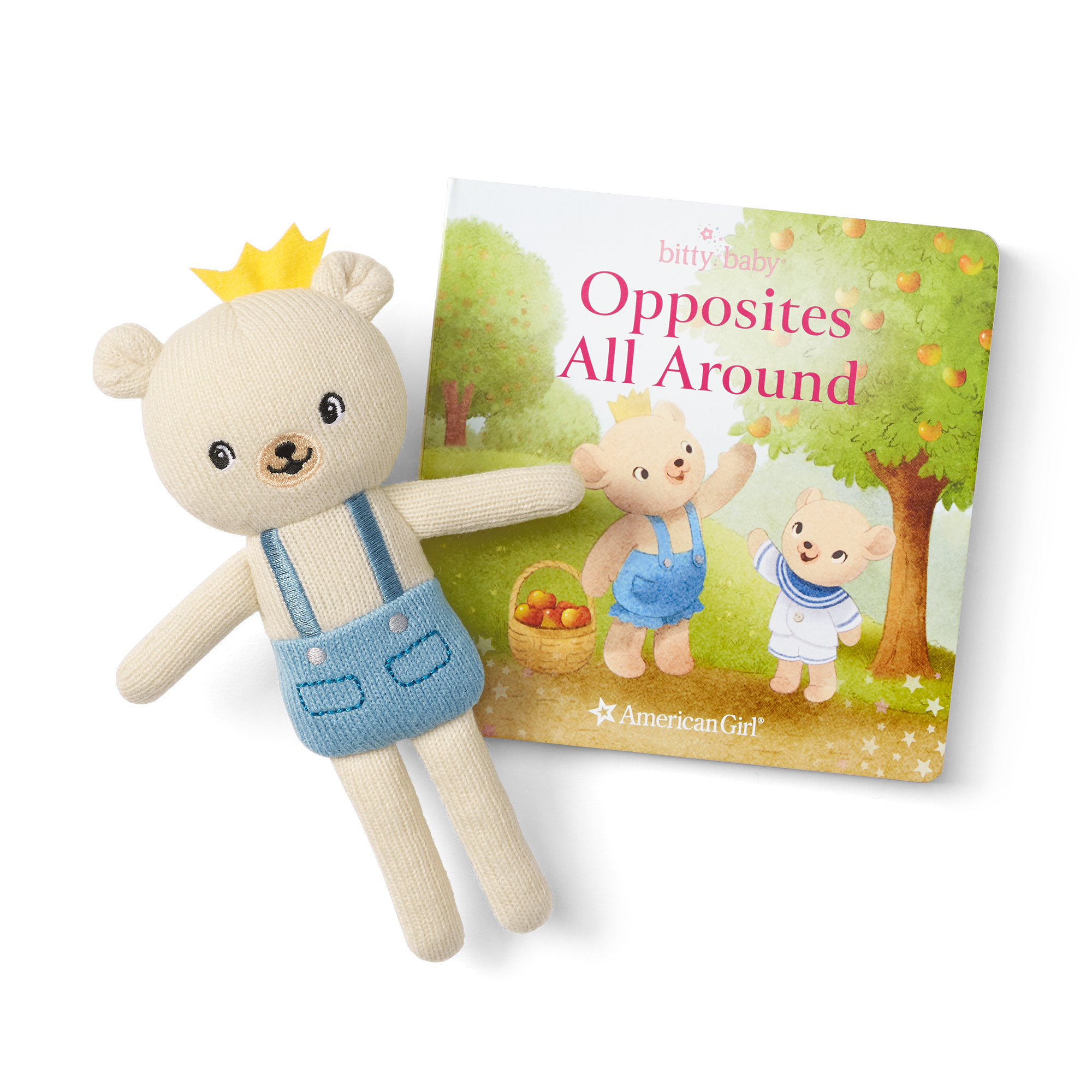 Bitty Baby® Doll #2 in Soft Blue + Bear Friend & Board Book - Image 3