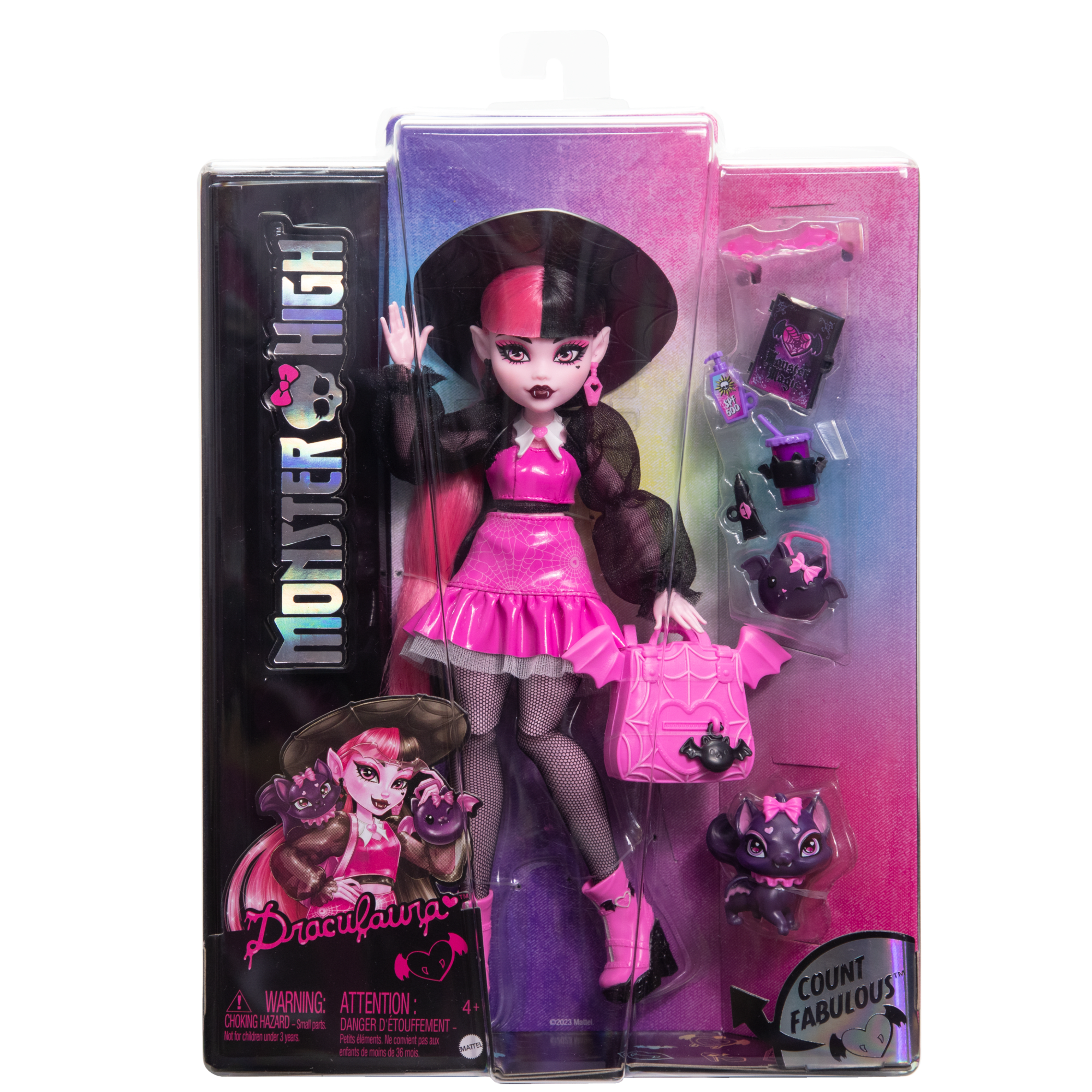 Monster High Poupée Mode Draculaura Avec Comte Fabuleux. Access. - Image 6