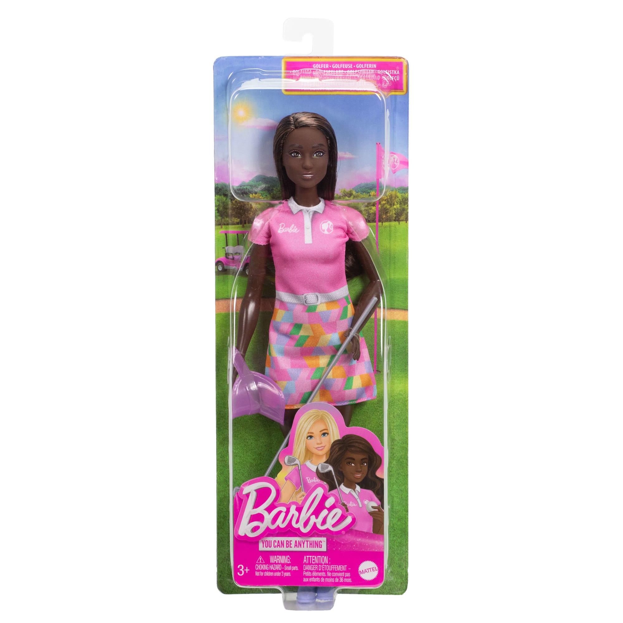 Barbie Golfer Fashion Doll in Golf Uniform. includes Visor & Golf Club Accessories - Image 6