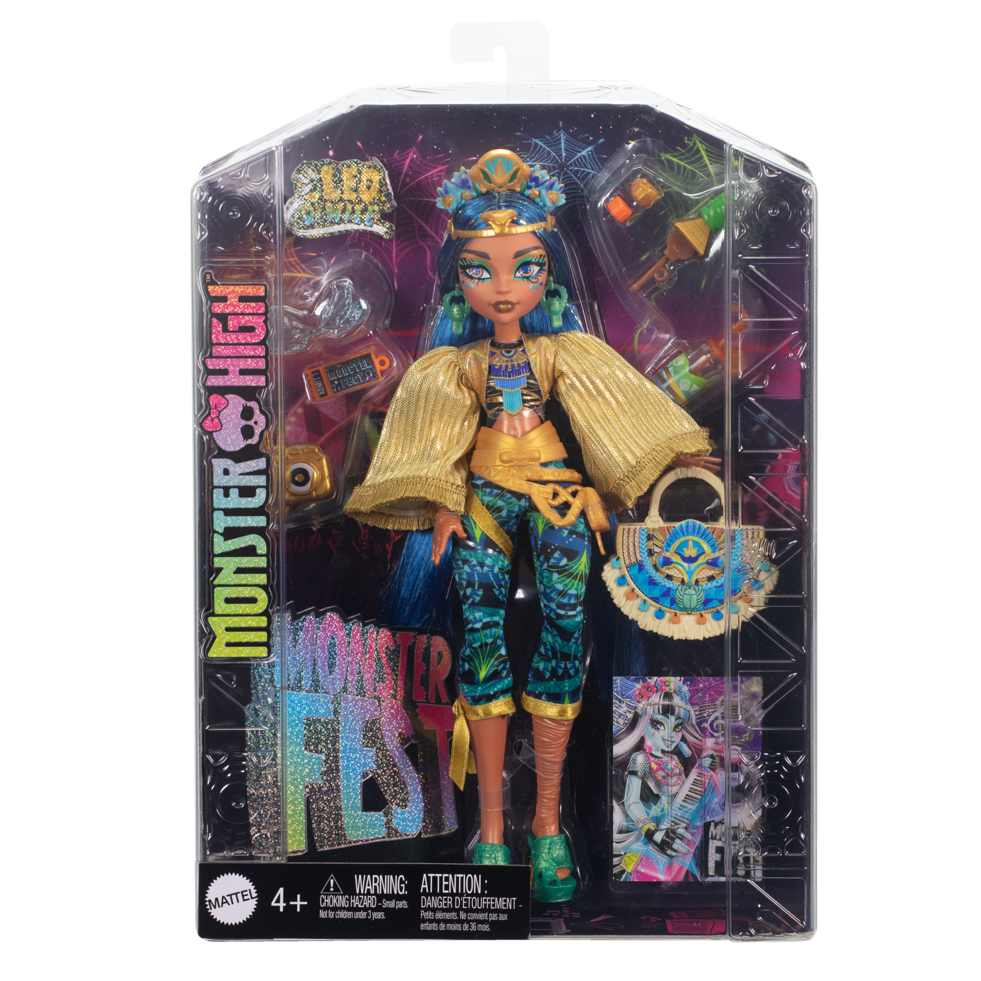 Monster High Monster Fest Cleo De Nile Fashion Doll With Festival Outfit. Band Poster And Accessories - Image 6