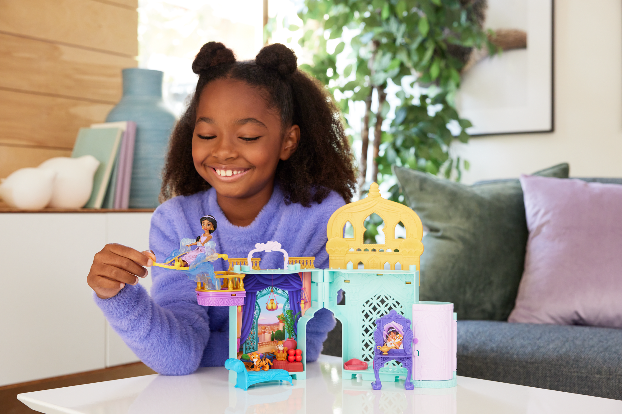 Disney Princess Jasmine Stacking Castle Doll House With Small Doll. inspired By Disney Movie Aladdin - Image 2