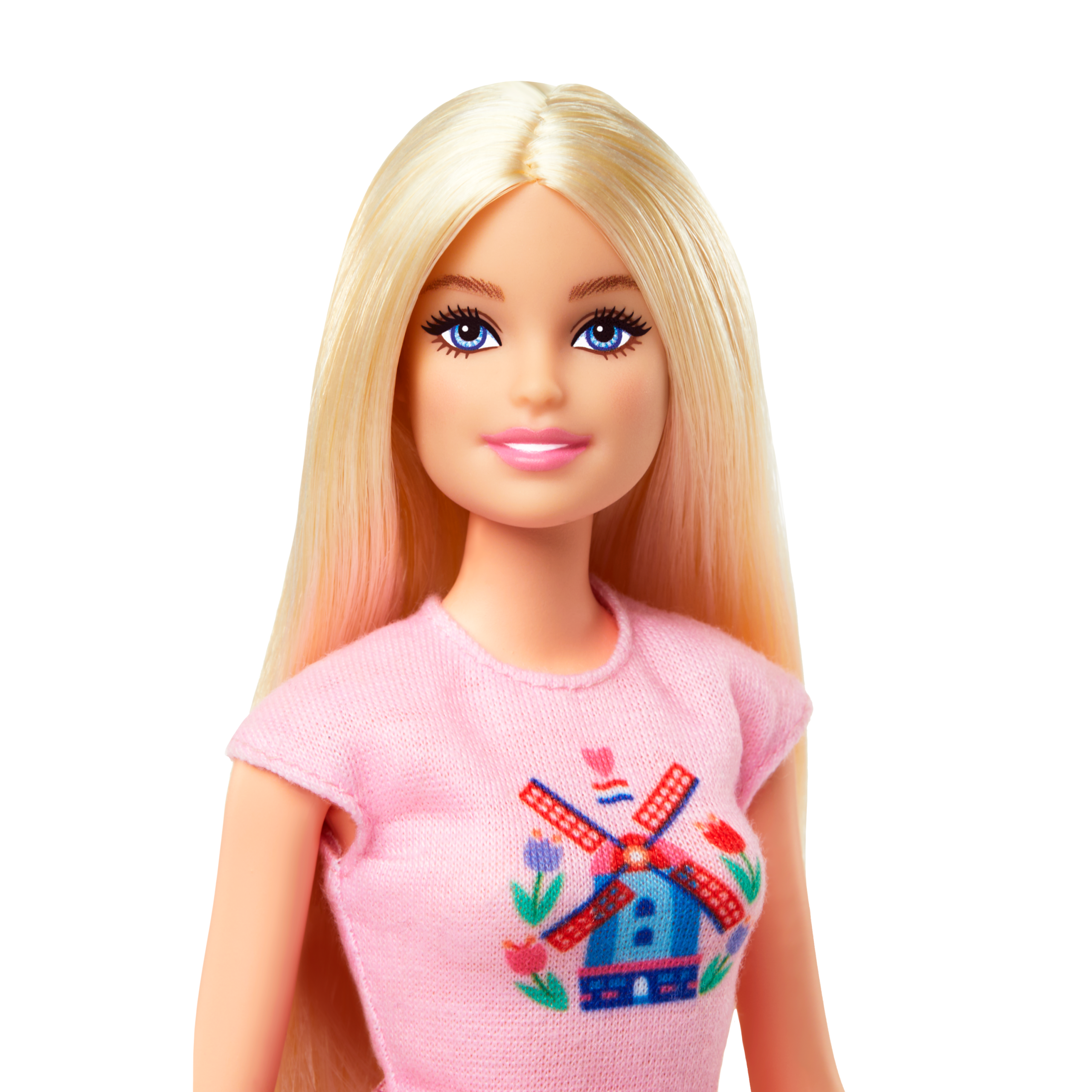 Barbie Pink Passport Holland Doll Set With Bicycle. Clothes. & Travel Accessories - Image 3