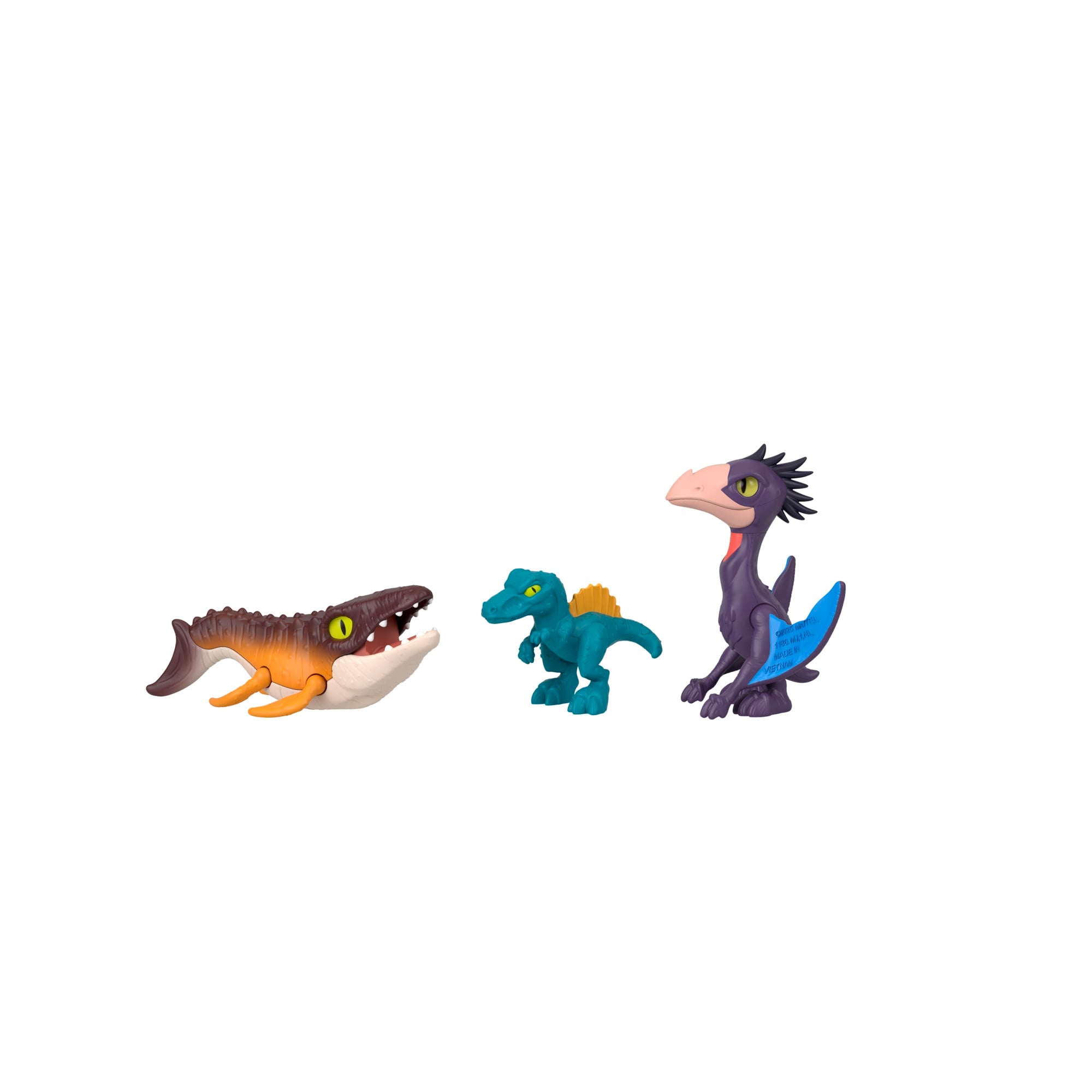 Imaginext Jurassic World Dinossauro de Brinquedo Rebirth Pacote de Dinos Terra. Ar e Mar - Image 5