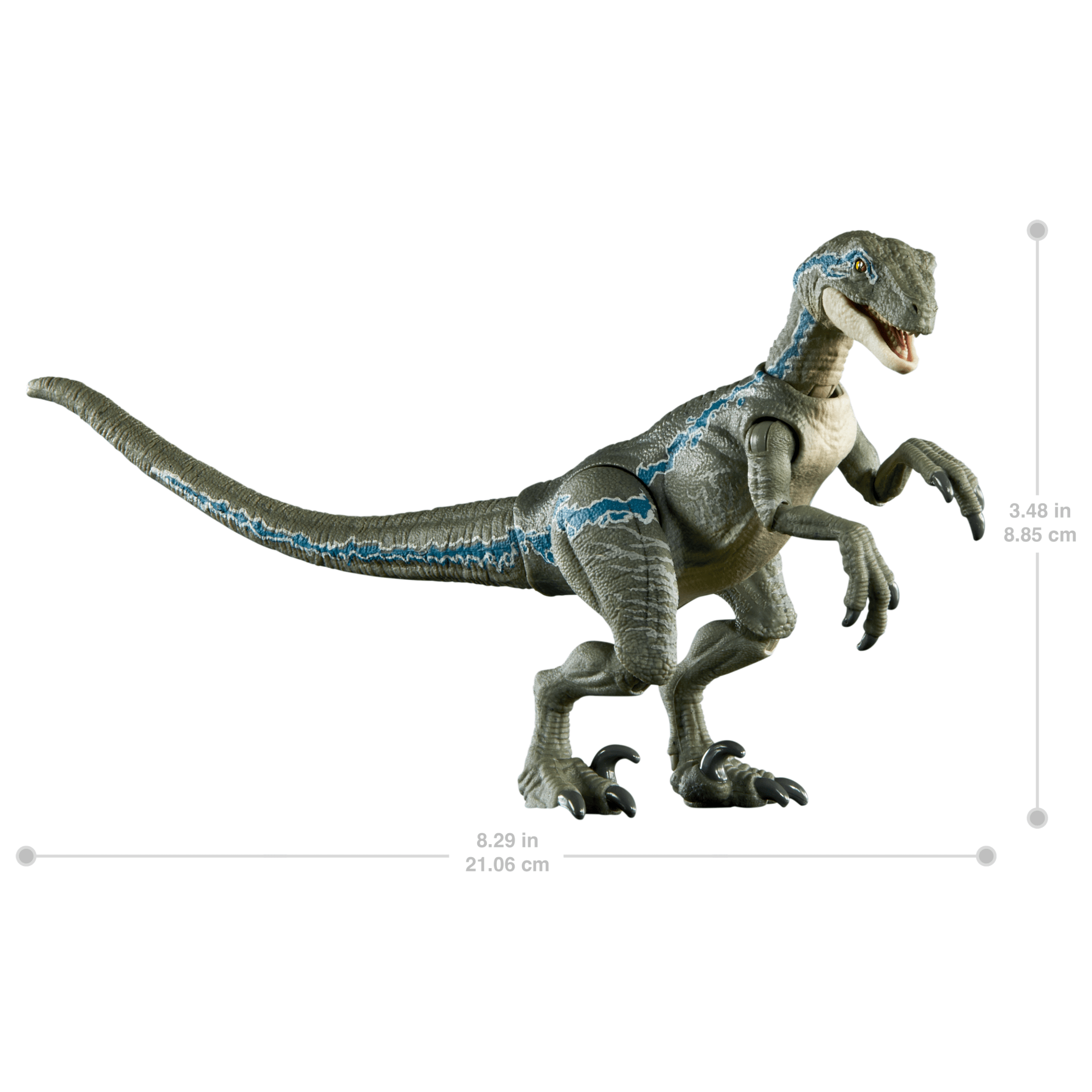 Jurassic World Hammond Collection Velociraptor Blue Dinosaur Figure