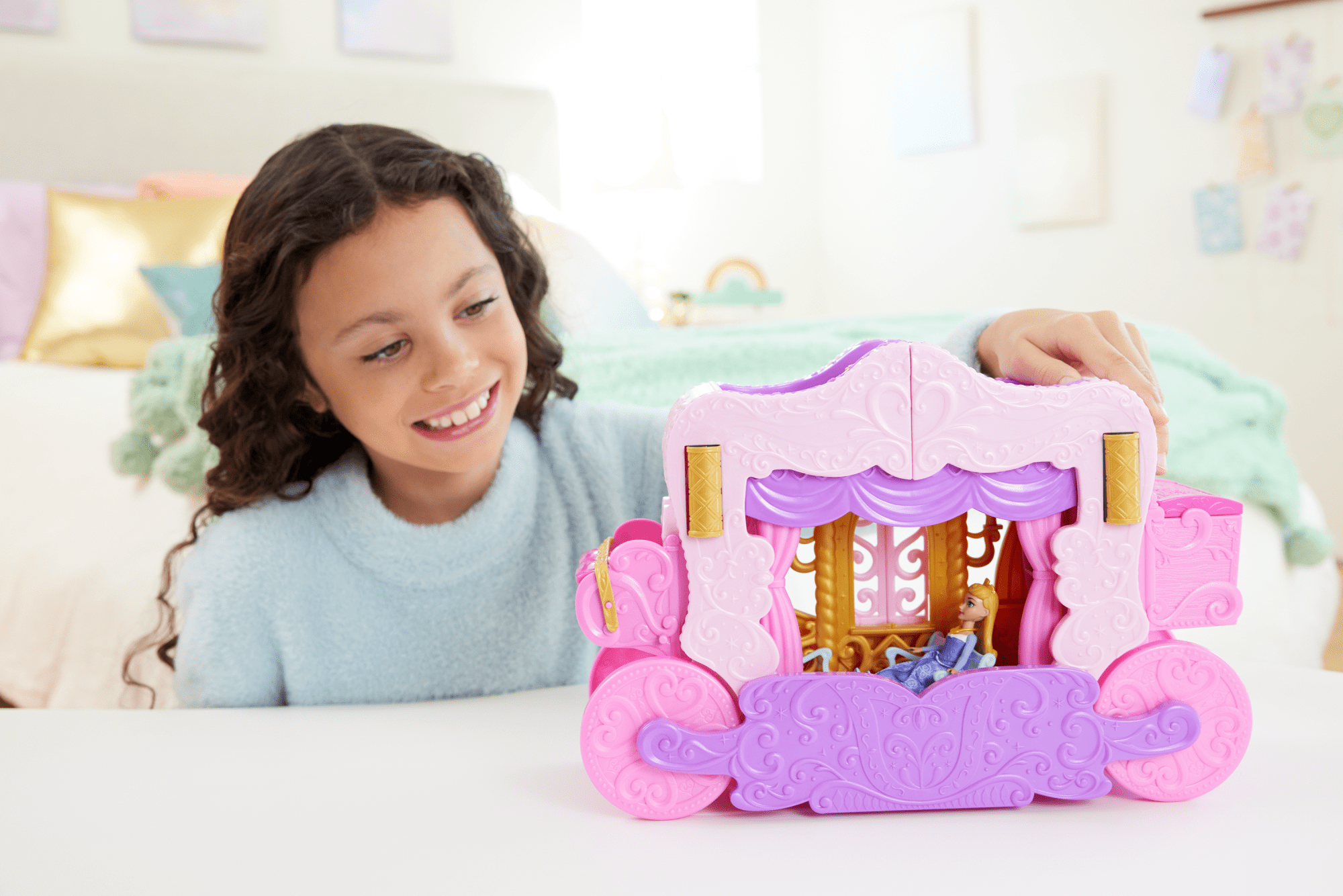 Princesses Disney-Calèche et Château-Coffret Avec Poupée Aurore - Image 2