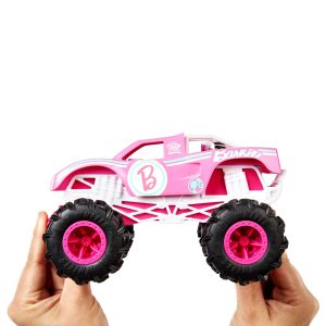 Hot Wheels Monster Trucks Vehículo a Control Remoto Barbie Escala 1:24