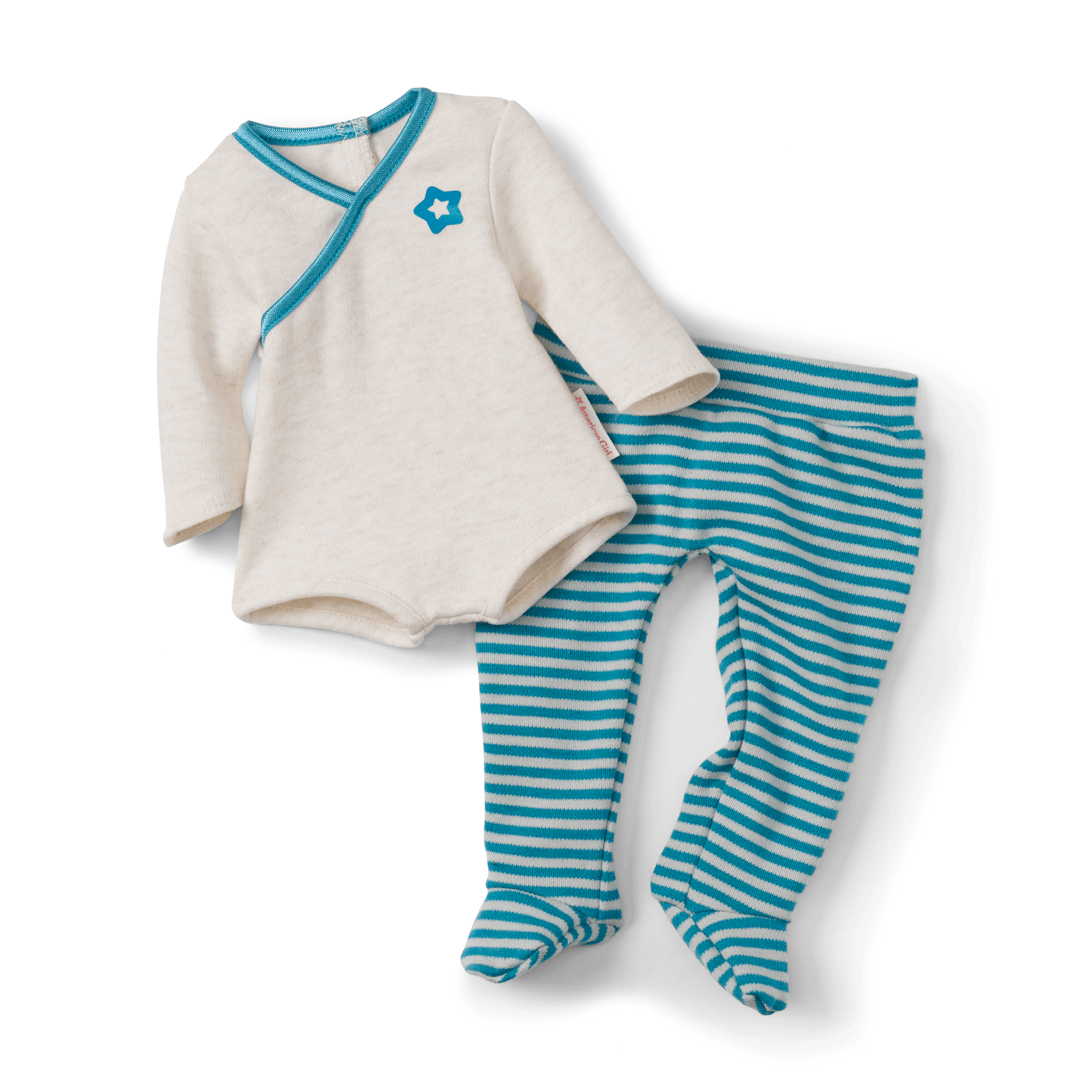 Bitty Baby® Doll #5 in Soft Blue + Bear Friend & Board Book - Image 2