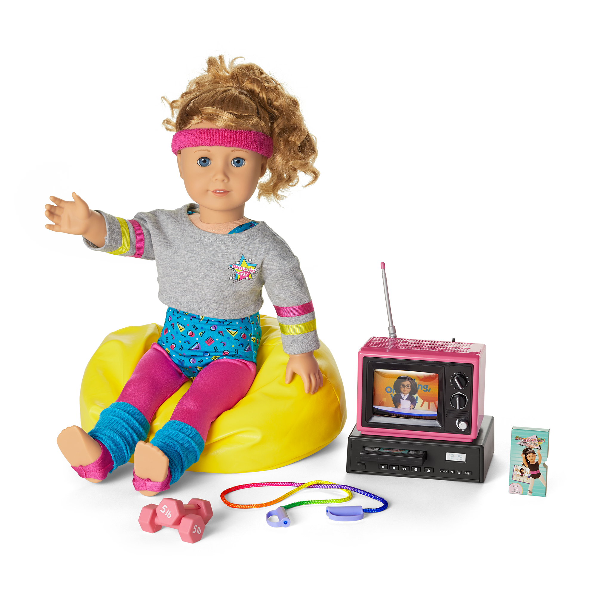 Courtney's™ TV & Fitness Accessories for 18-inch Dolls (Historical Characters) - Image 2