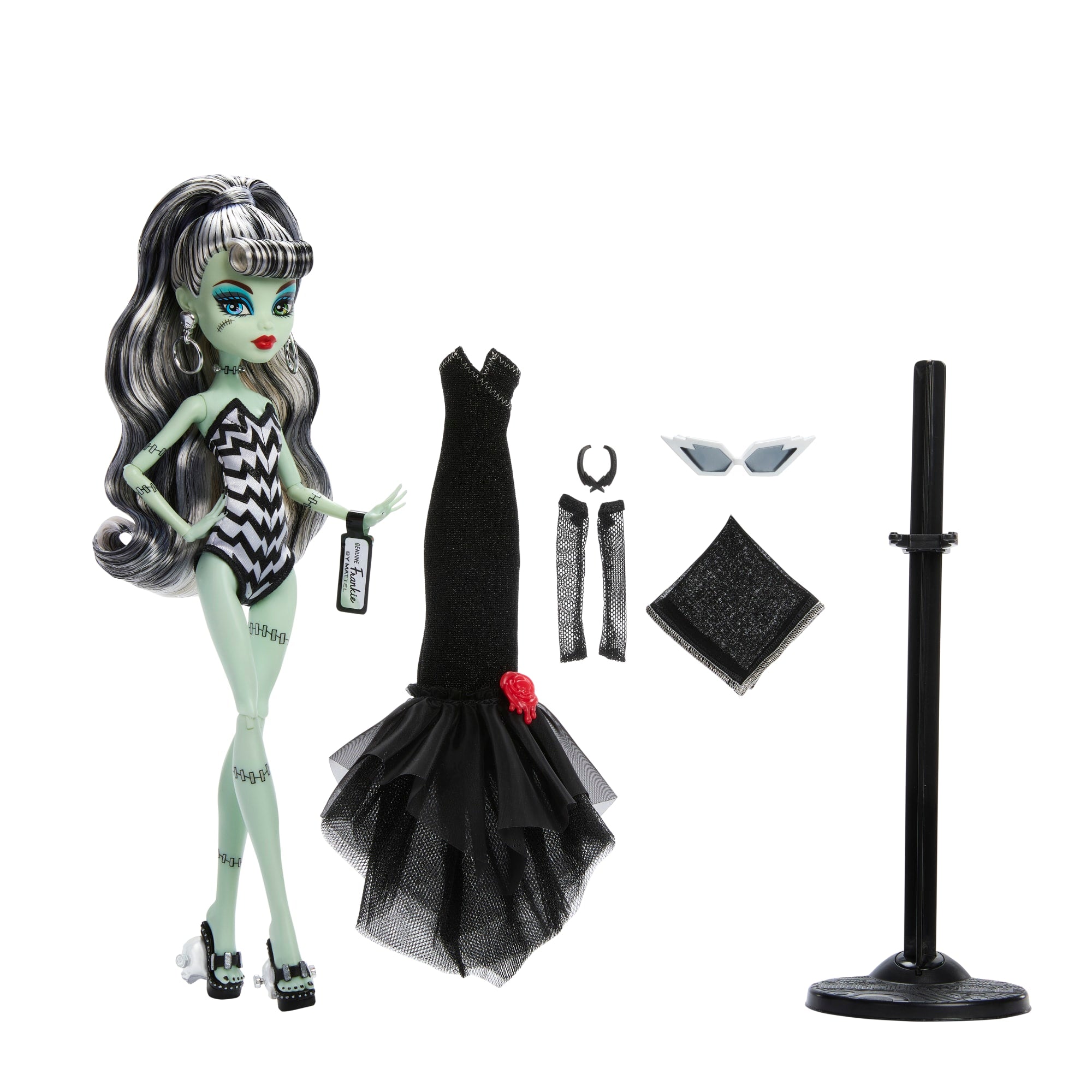 Monster High-Poupée Frankie Stein Barbie-Maillot de Bain et Robe Noire - Image 6