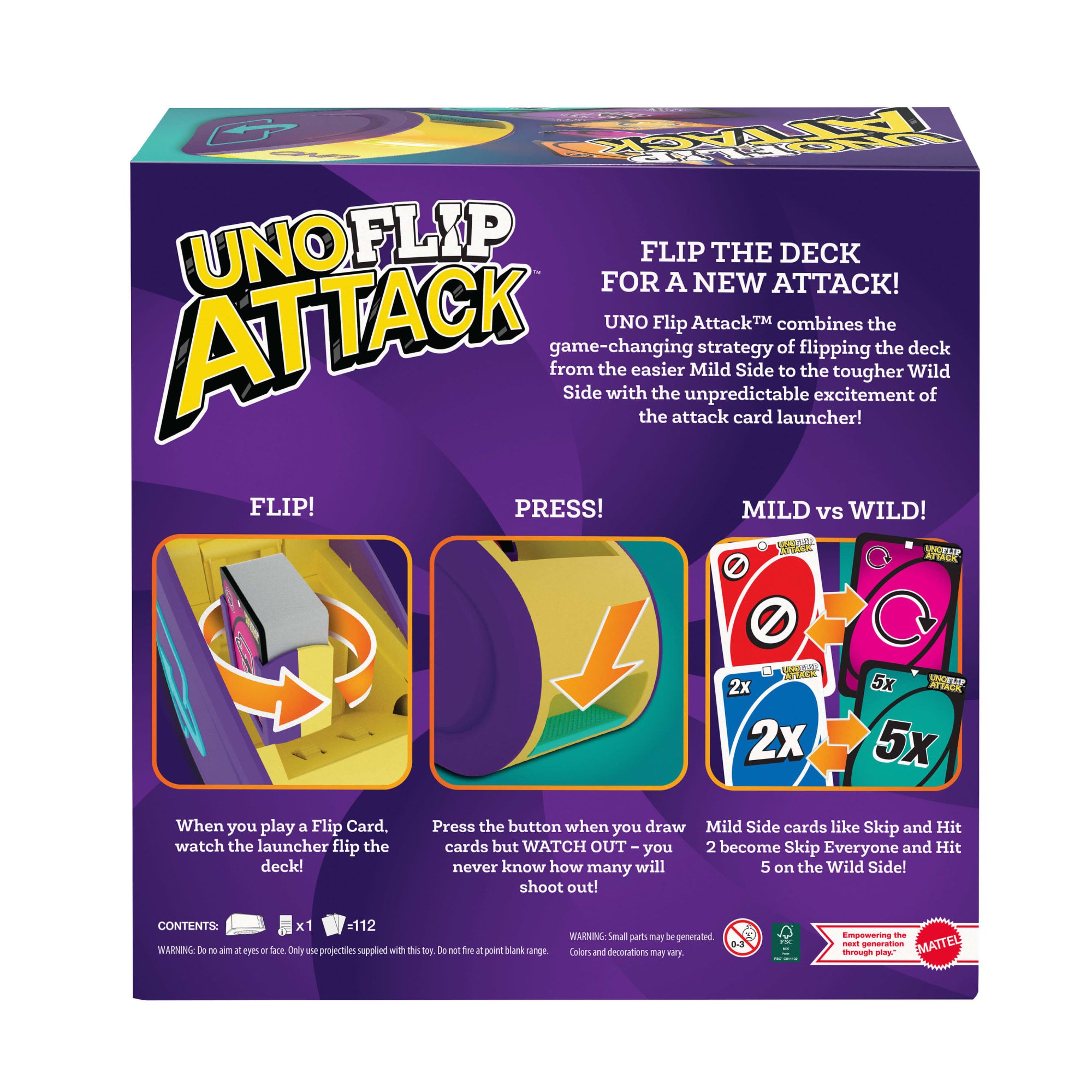 UNO Flip Attack Card Game For Kids. Adults & Family Night - Image 4