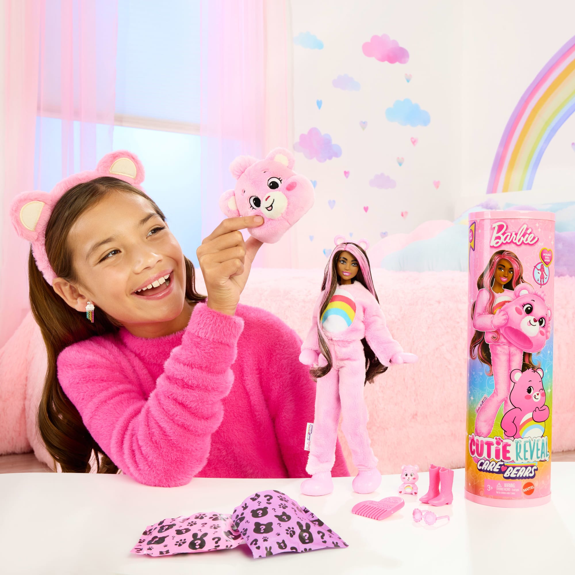 Barbie Cutie Reveal Care Bears Poupée et Acc. Costume Gailourson - Image 2