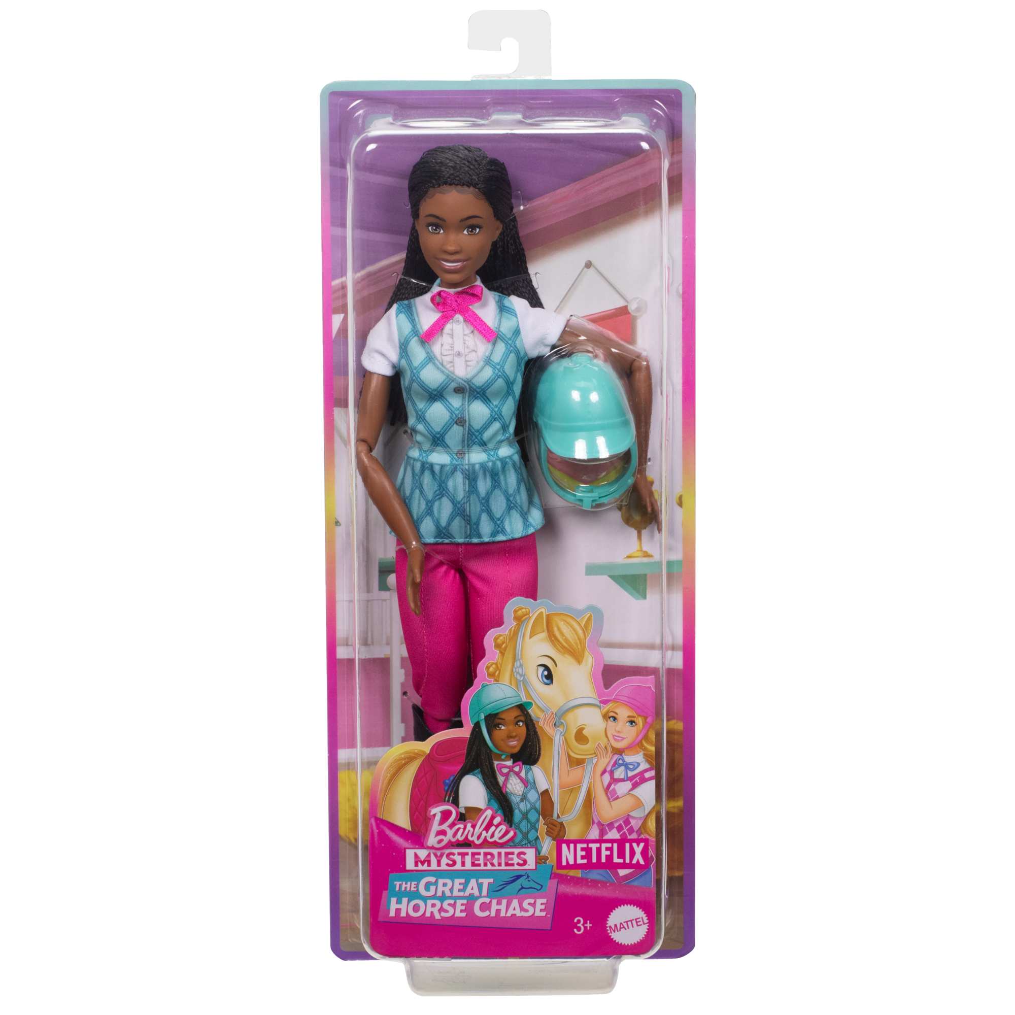 Barbie Mysteries: The Great Horse Chase Barbie Brooklyn Doll With Riding CloThes & Accessories - Image 6