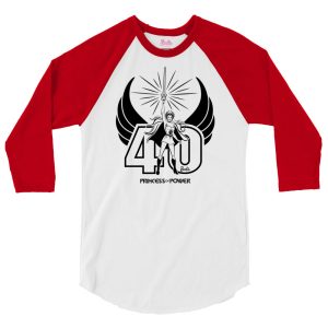 Barbie She-Ra White Raglan Tee