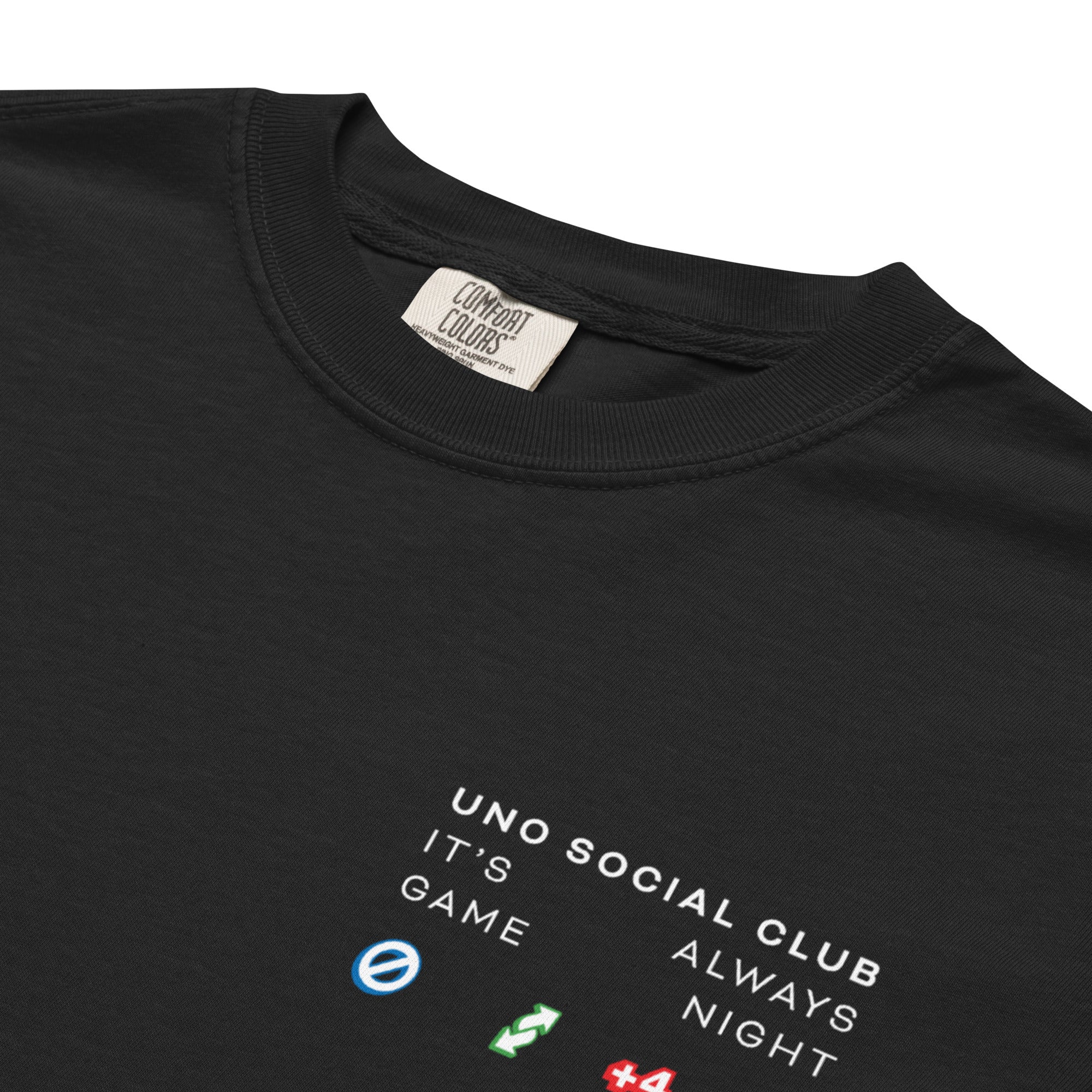 UNO Social Club Rules Black T-shirt - Image 3