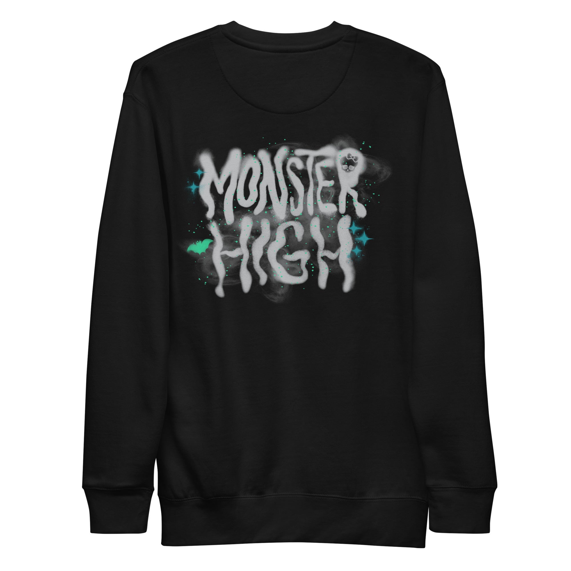 Monster High Lunar Glow Logo Embroidered Black Sweatshirt - Image 7