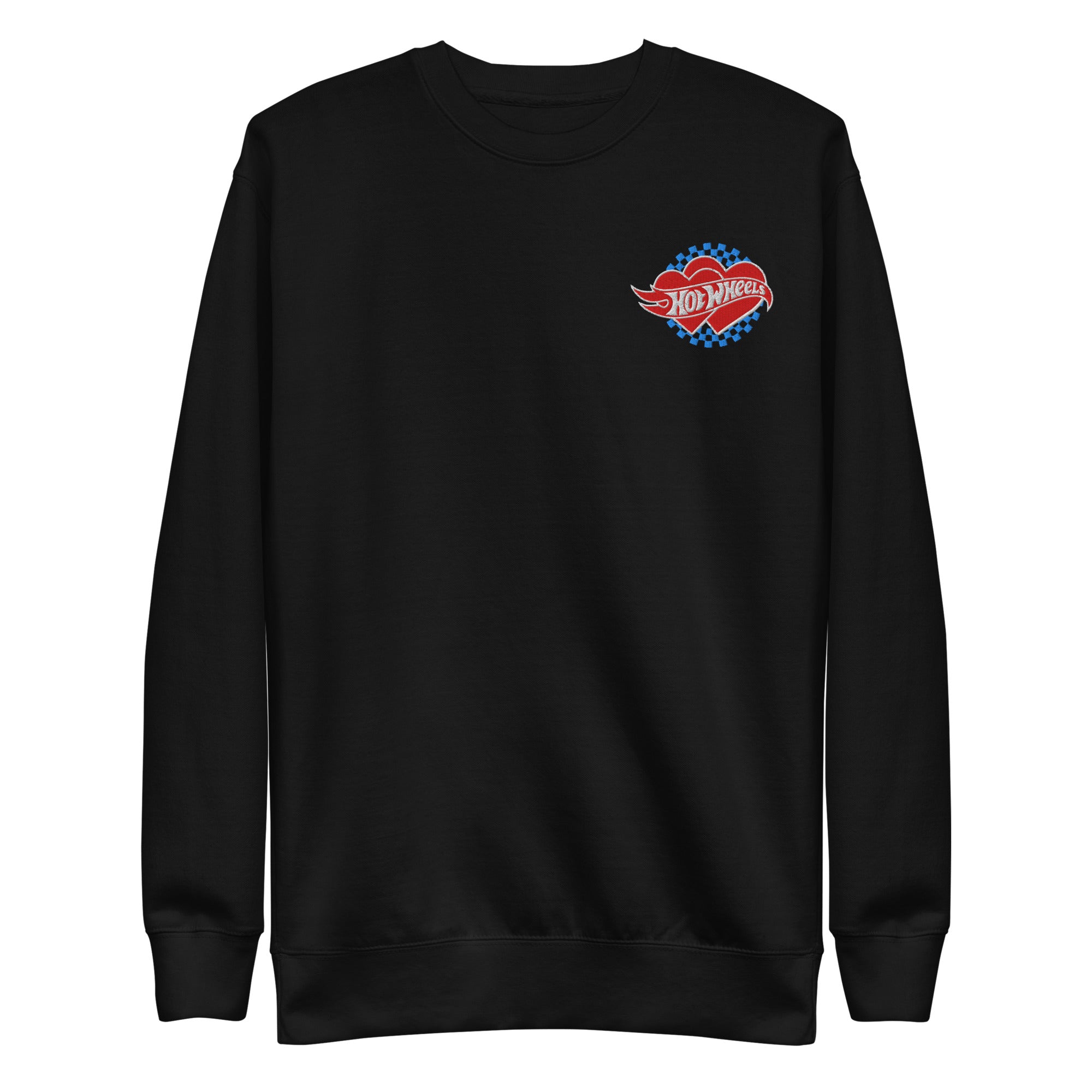 Hot Wheels Embroidered Checkered Hearts Sweatshirt