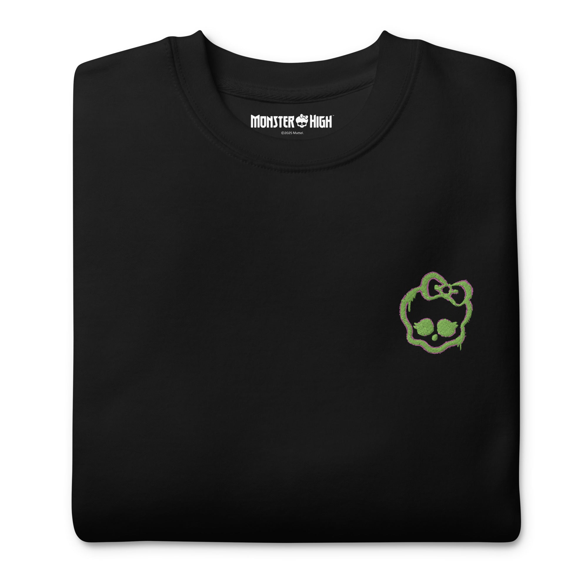 Monster High Lunar Glow Logo Embroidered Black Sweatshirt - Image 4