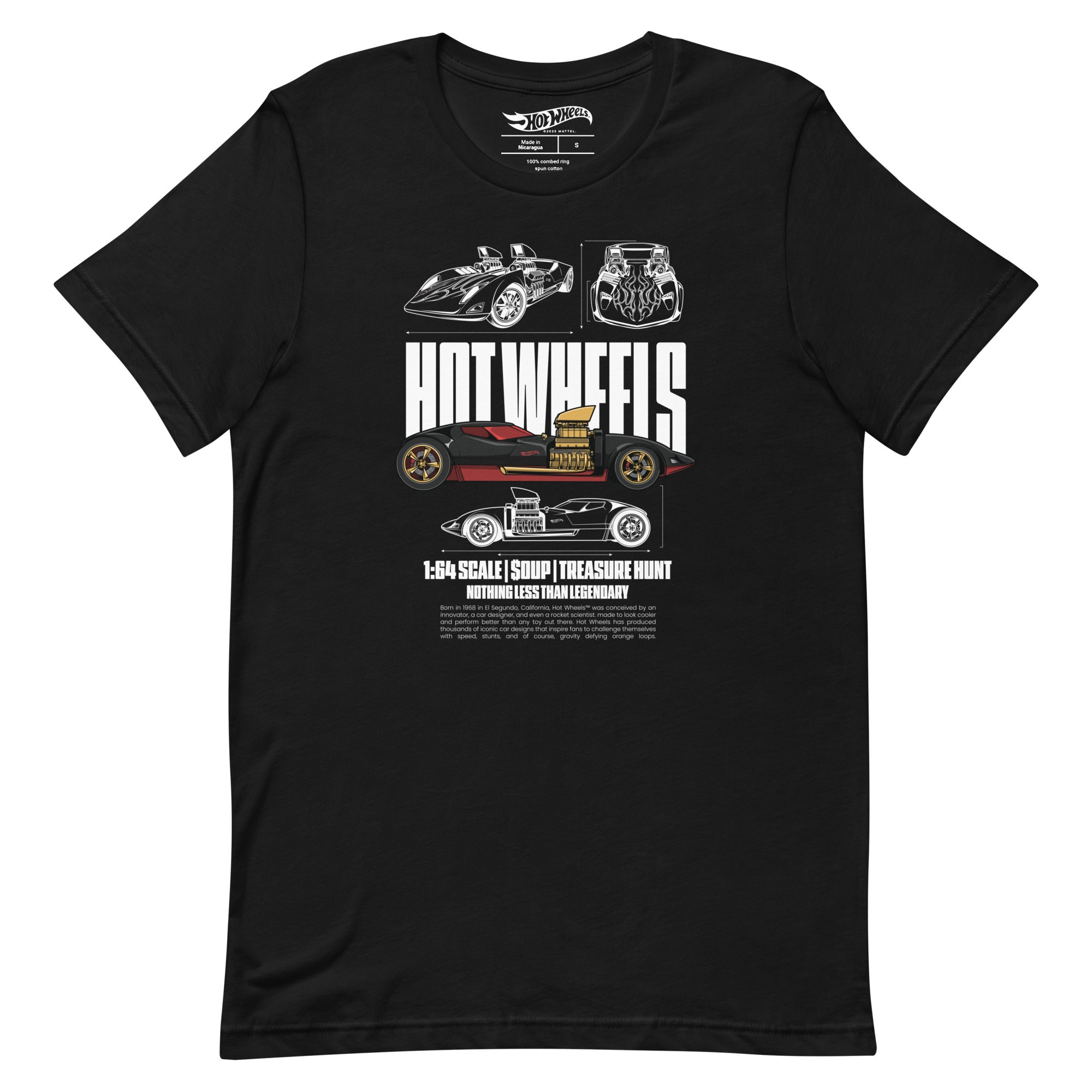 Hot Wheels Nothing Less than Legendary Black T-Shirt