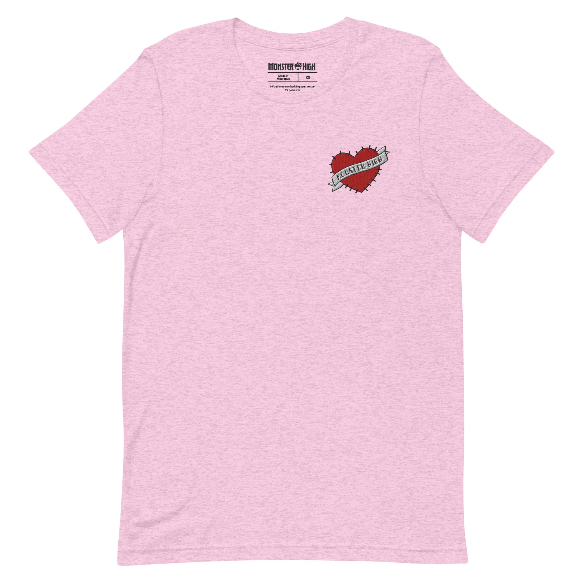 Monster High Embroidered Logo Heart T-Shirt
