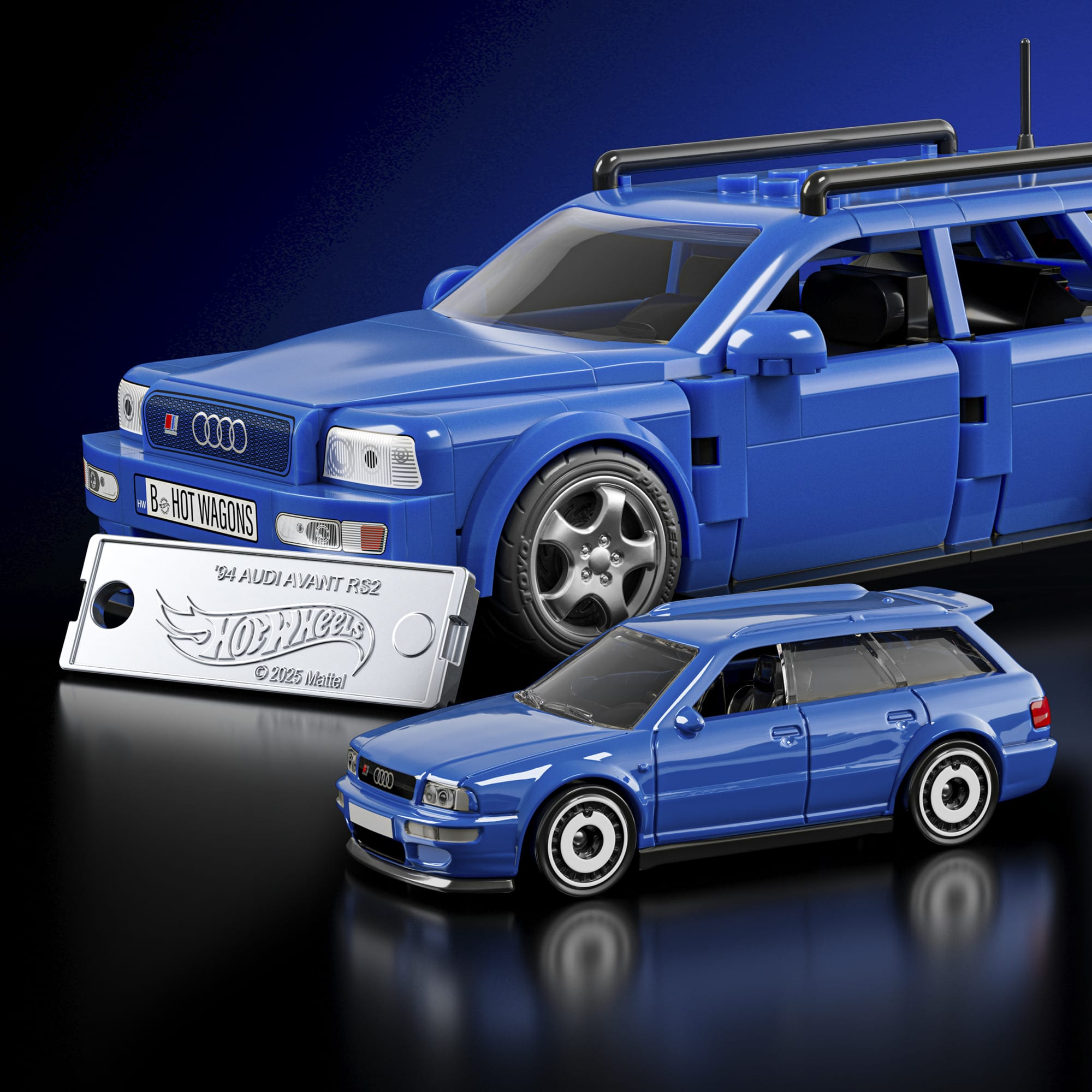 Mattel Brick Shop Hot Wheels Audi Avant RS2 Building Set - Image 5