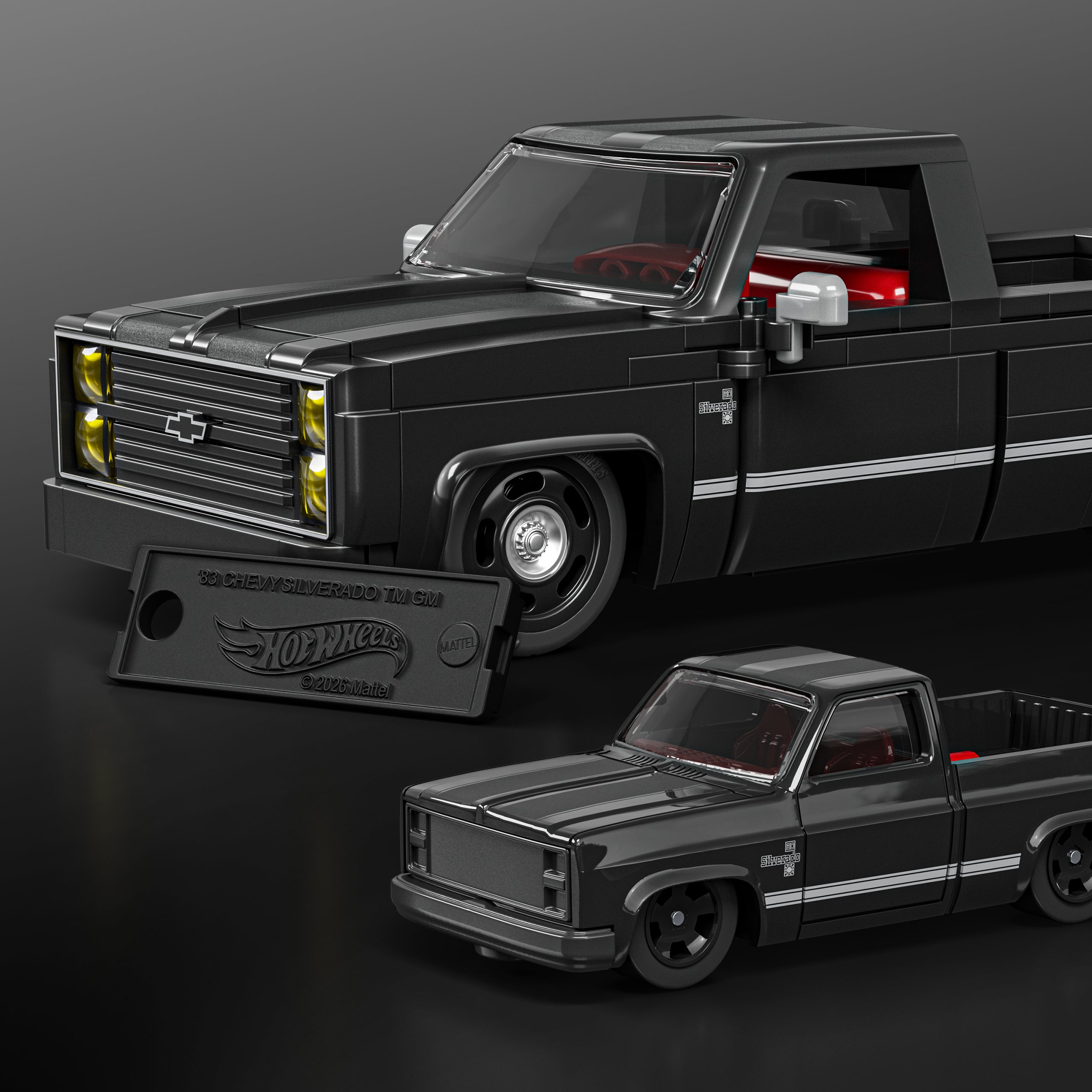 Mattel Brick Shop Hot Wheels '83 Chevy Silverado Building Toy Kit - Image 5