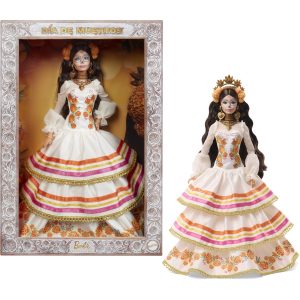 Barbie Signature Día De Muertos 2025 Collectible Doll in Ruffled Cream Gown