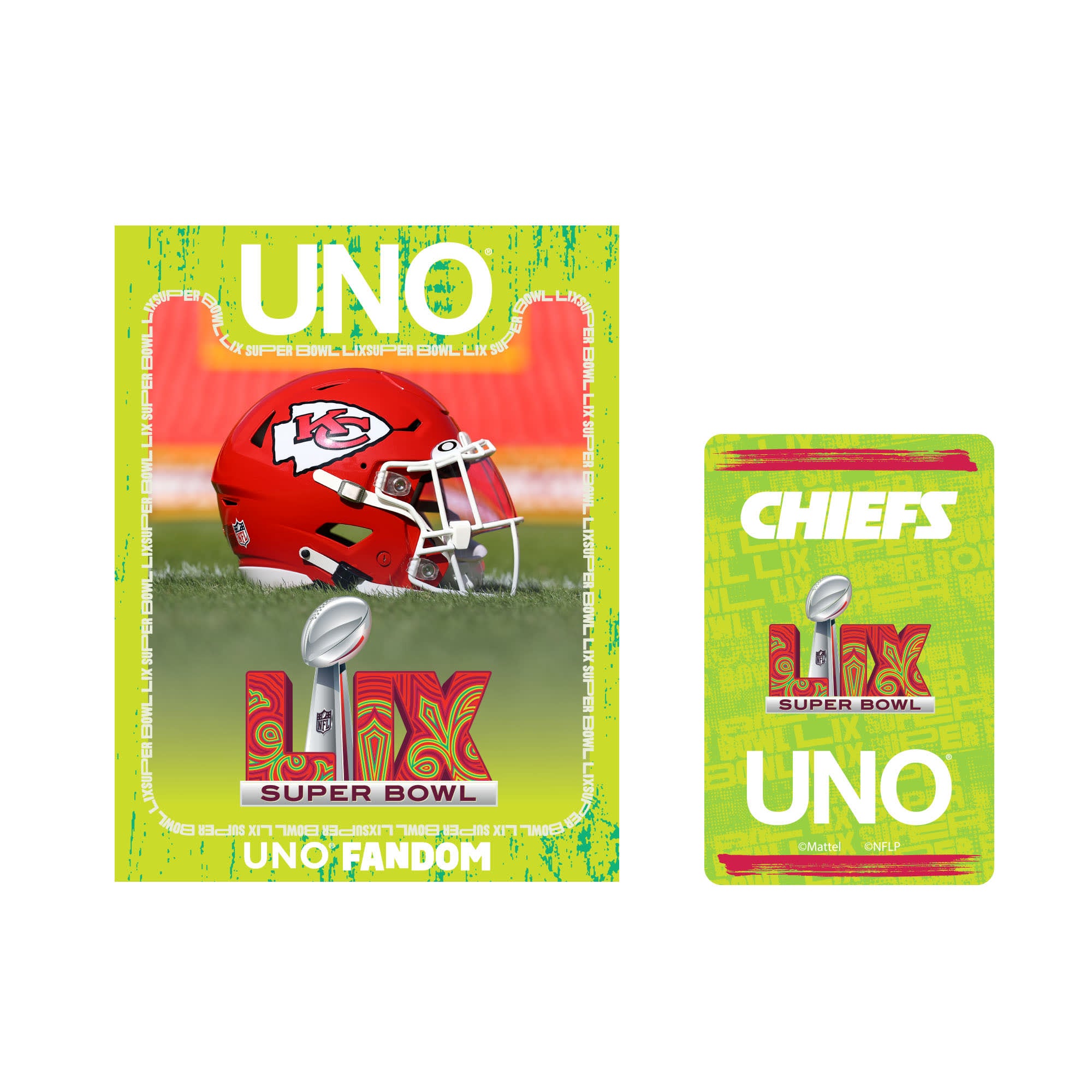 UNO Fandom x Super Bowl LIX Chiefs Card Game