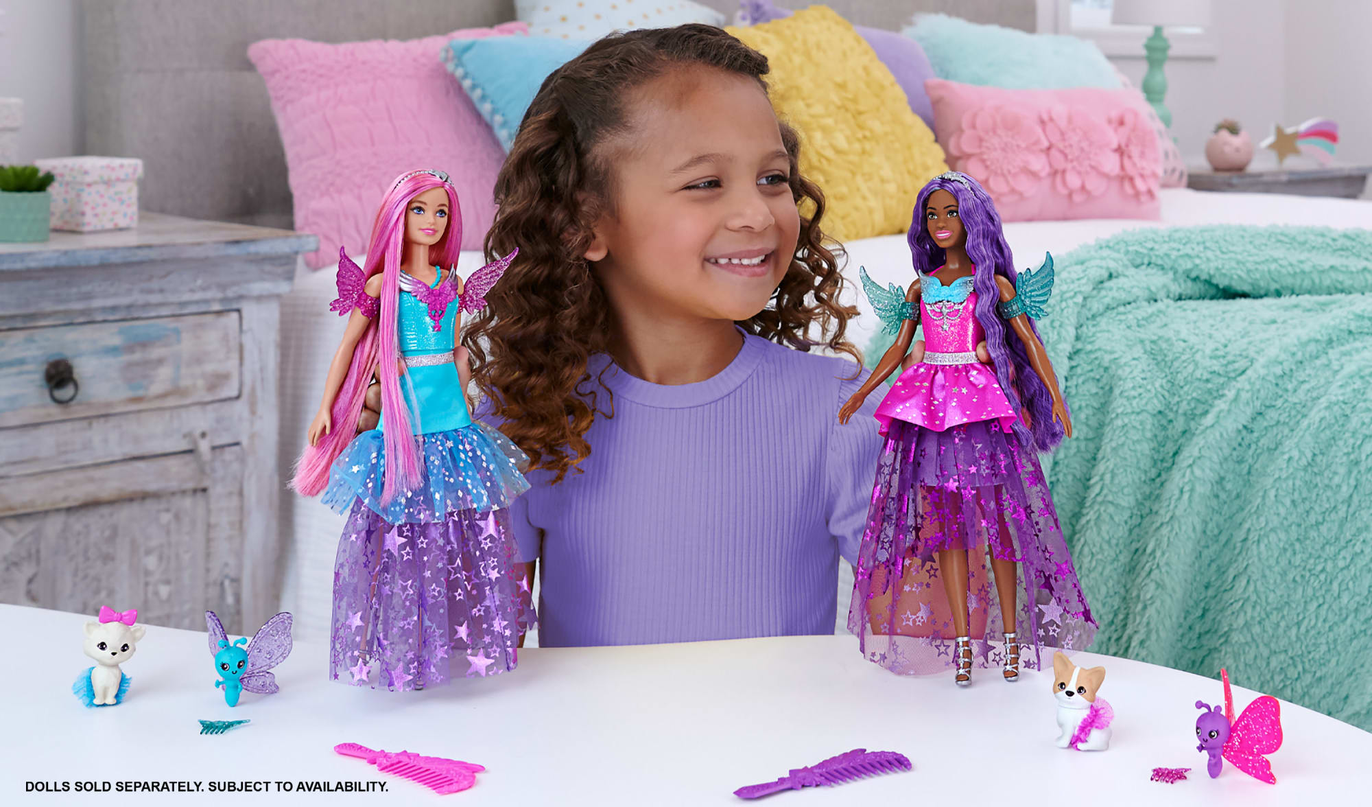 Barbie Doll With 2 Fantasy Pets. Barbie Brooklyn From Barbie A Touch Of Magic - Image 2