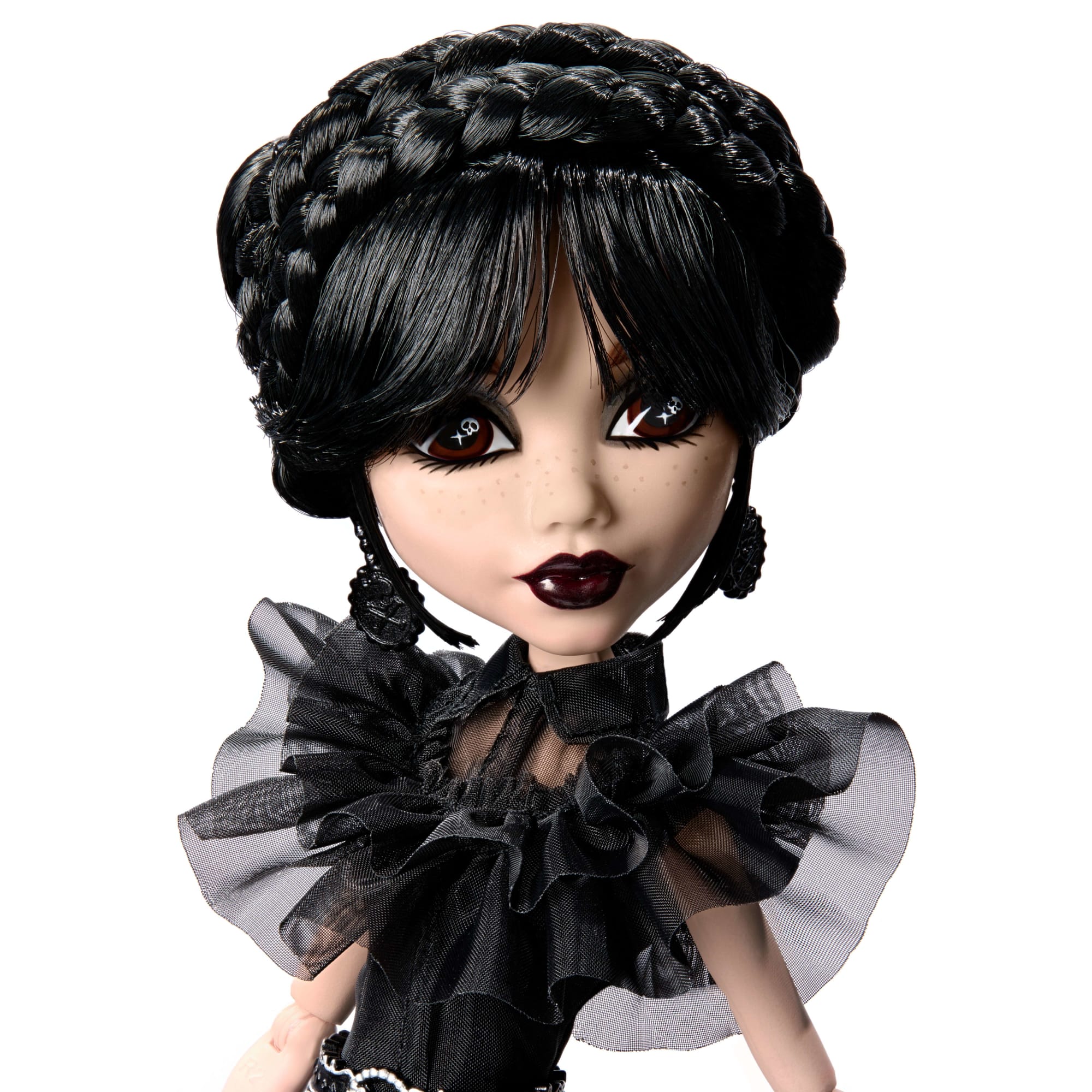 Monster High Wednesday Collectible Doll. Rave'N Wednesday in Black Gown Inspired By Dance Scene - Image 2
