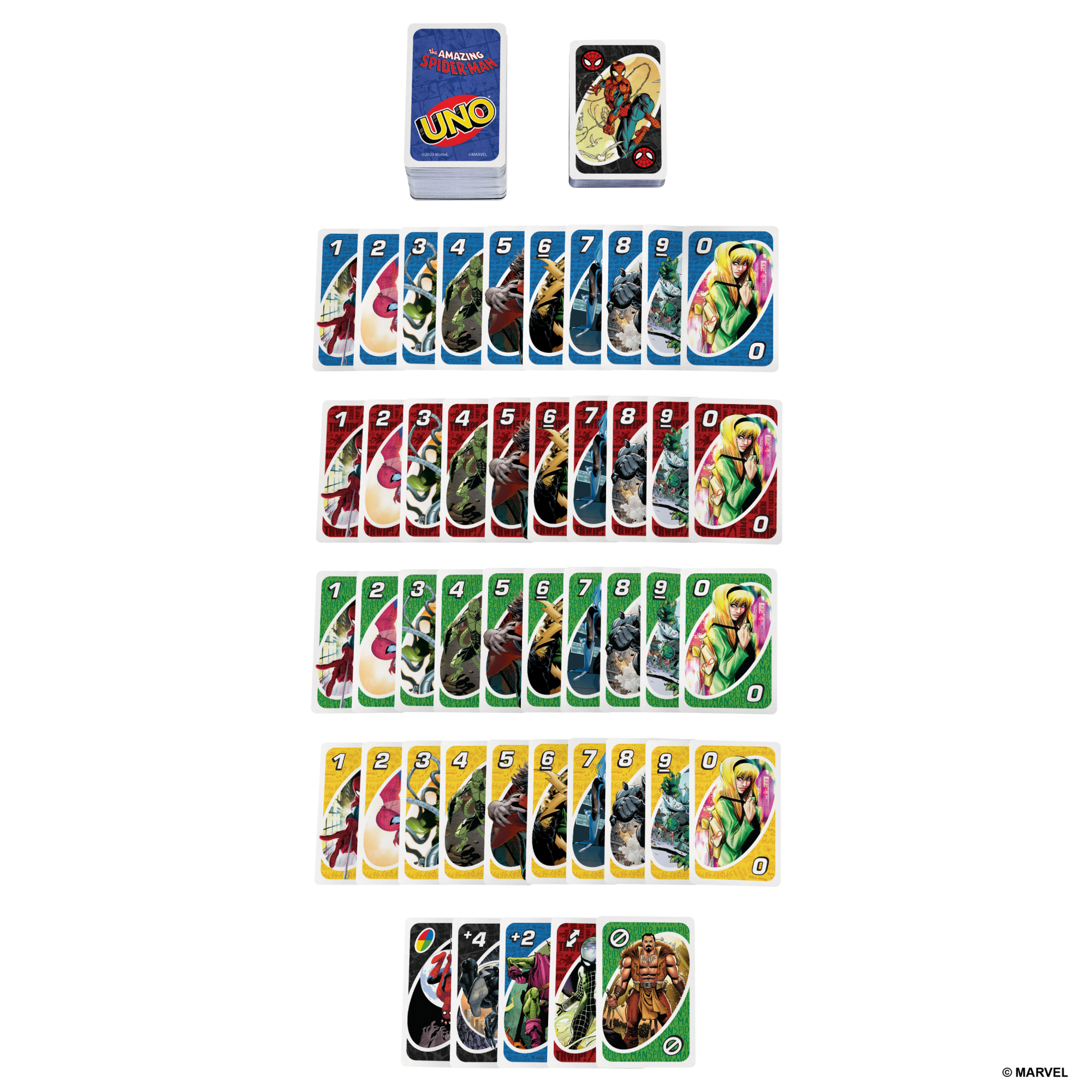 UNO The Amazing Spider-Man Card Game For Kids. Adults & Family Night Inspired By Marvel Comic Book Series - Image 5
