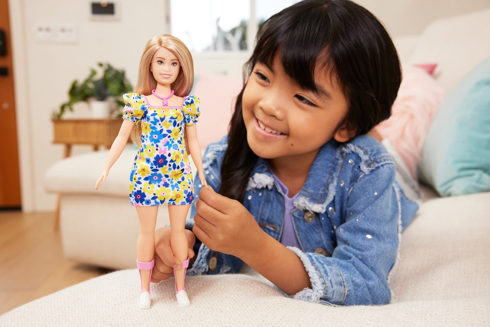 Barbie Fashionistas Doll #208. Barbie Doll With Down Syndrome Wearing Floral Dress - Image 2
