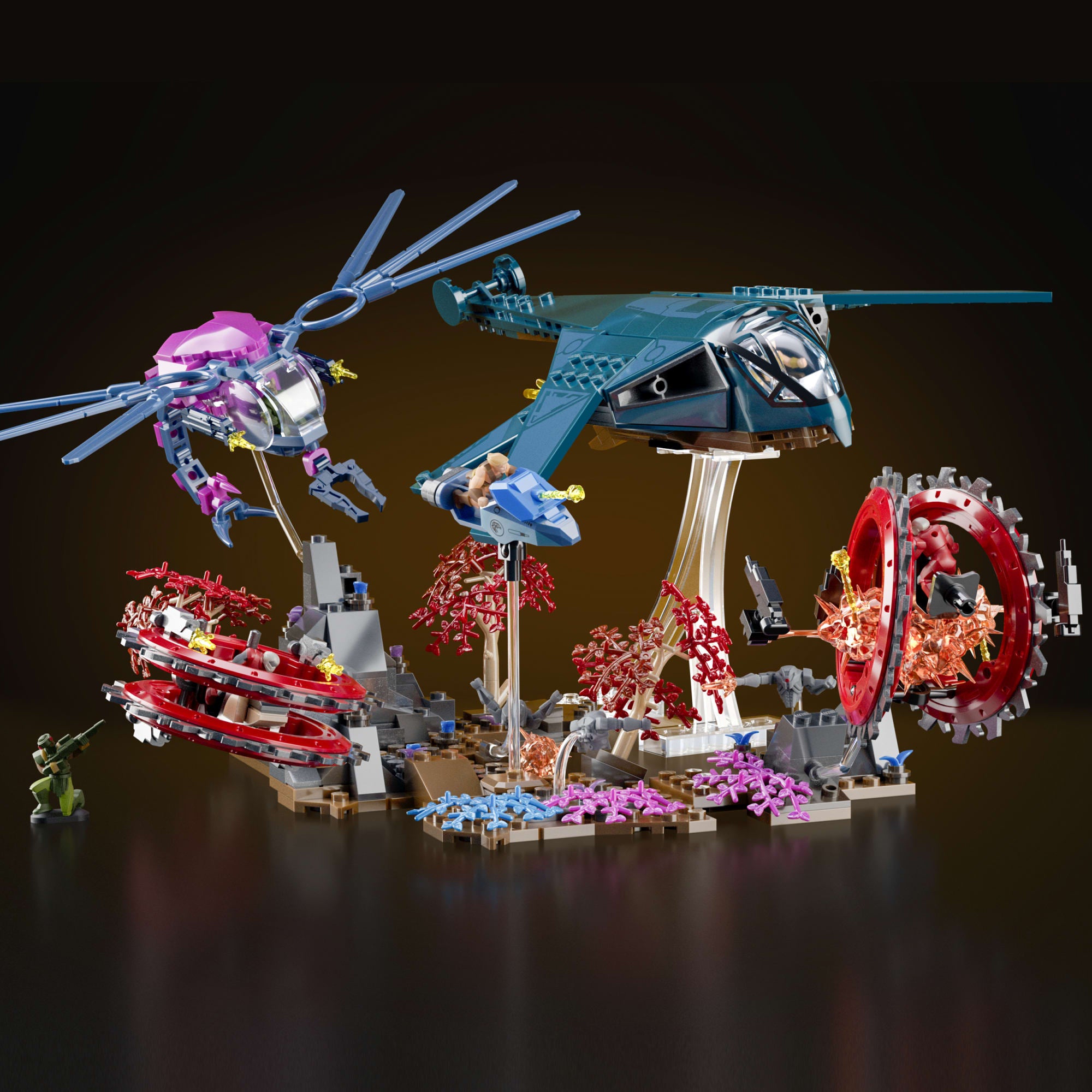 Mattel Brick Shop Masters Of The Universe Eternia Flight Fight Building Toy Kit - Image 4
