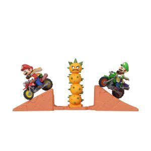 Hot Wheels Mario Kart Mario & Luigi Desert Jump Inspired By The Super Mario Galaxy Movie With 2 Motos